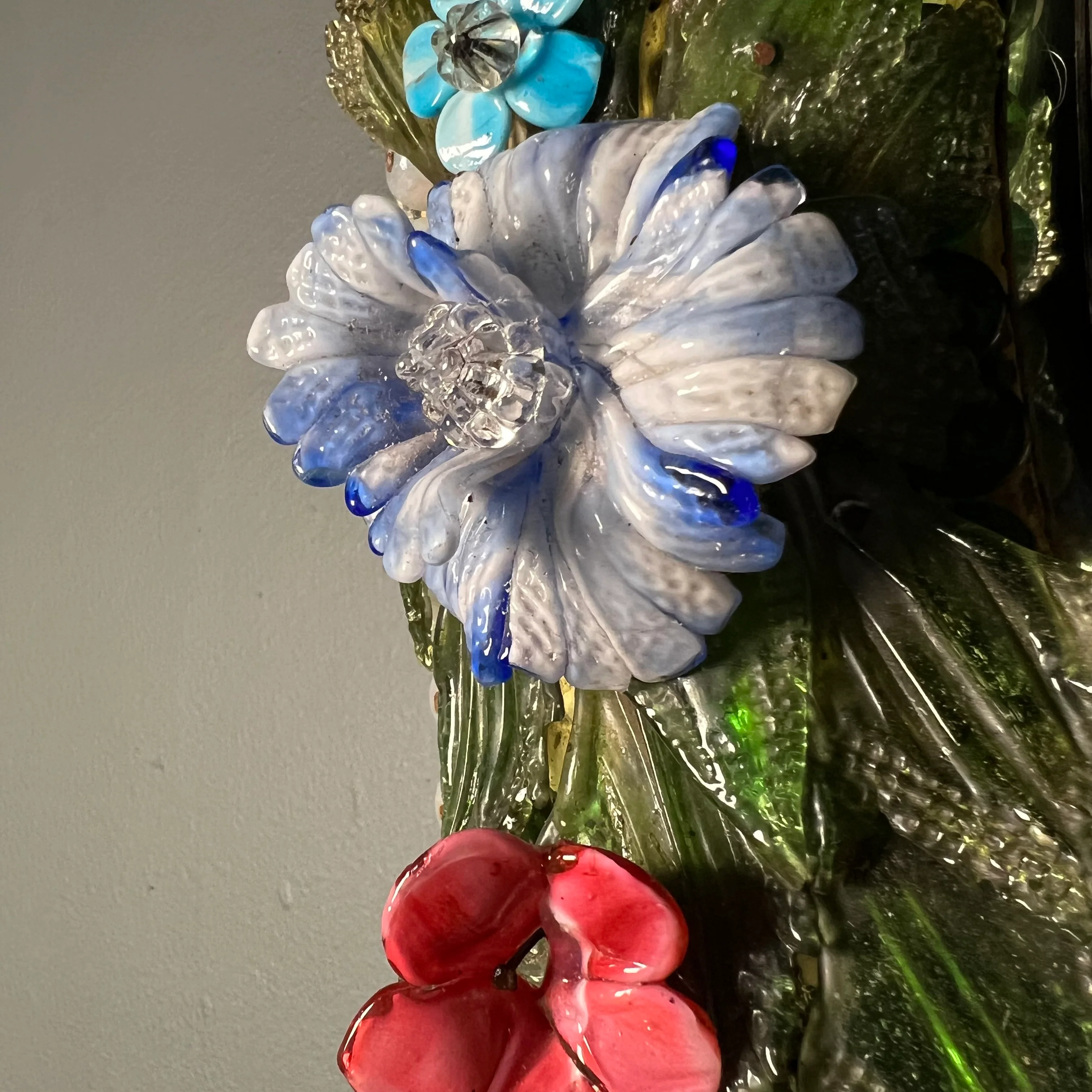 Italian Venetian “Primavera” Murano Mirror c.1860 - Image 17