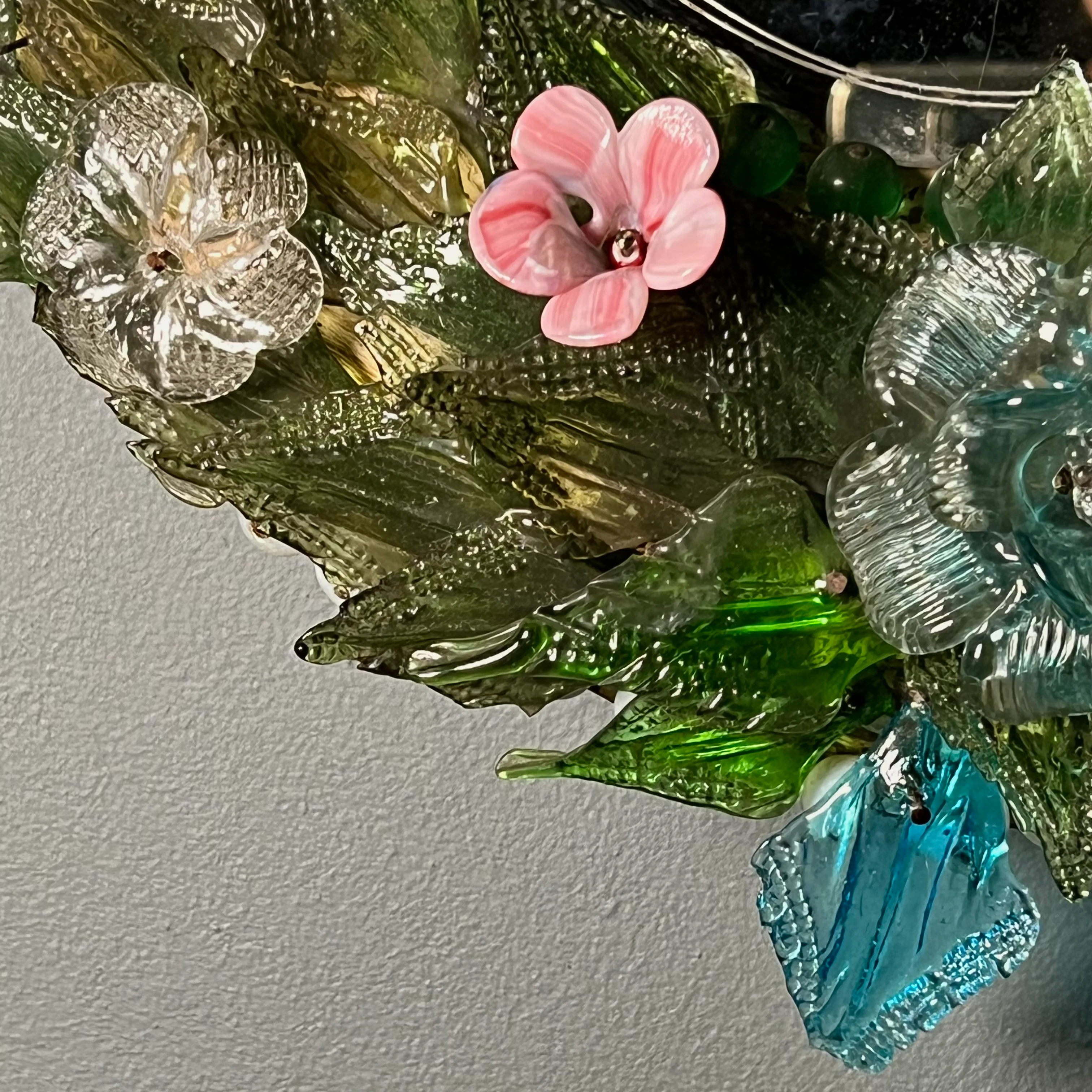 Italian Venetian “Primavera” Murano Mirror c.1860 - Image 8