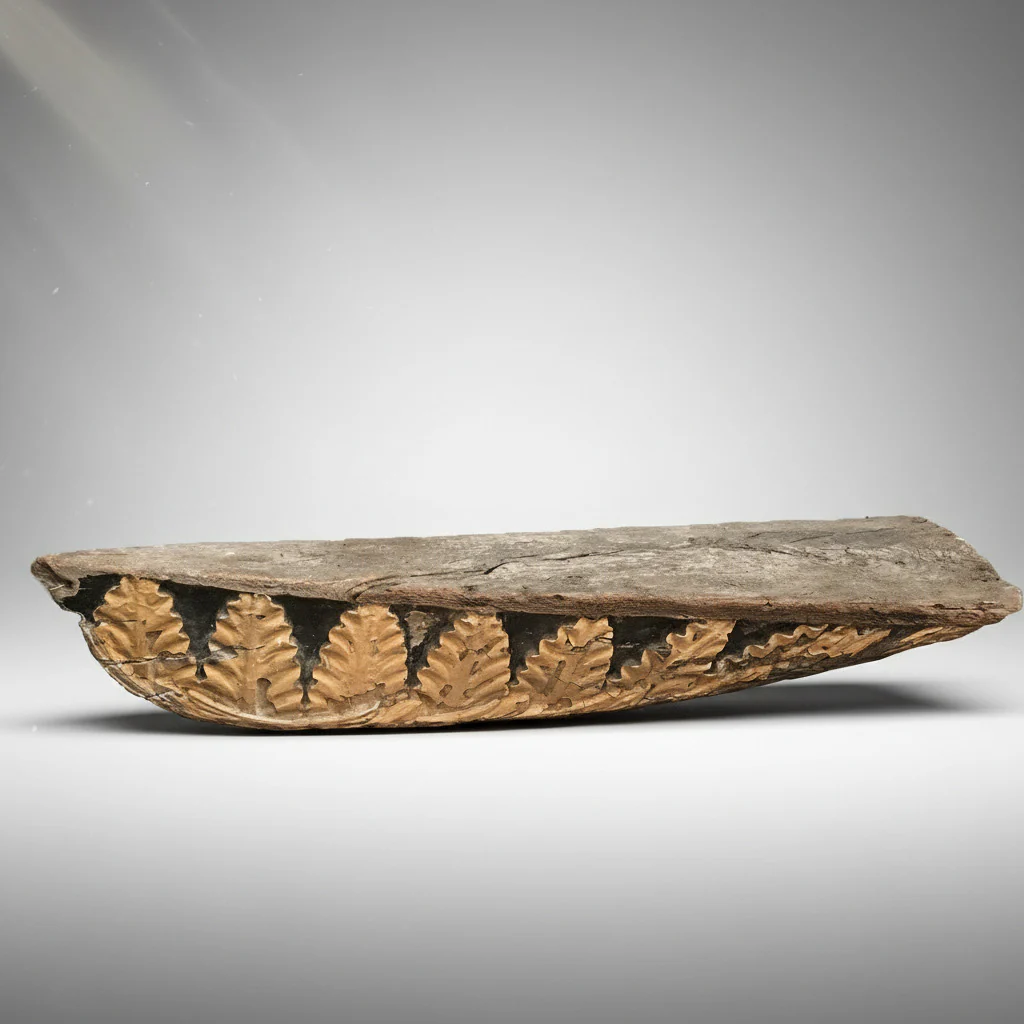 Late 18th–Early 19th-Century Carved English Oak Naval Acanthus Frieze, c.1790–1810 - Image 4