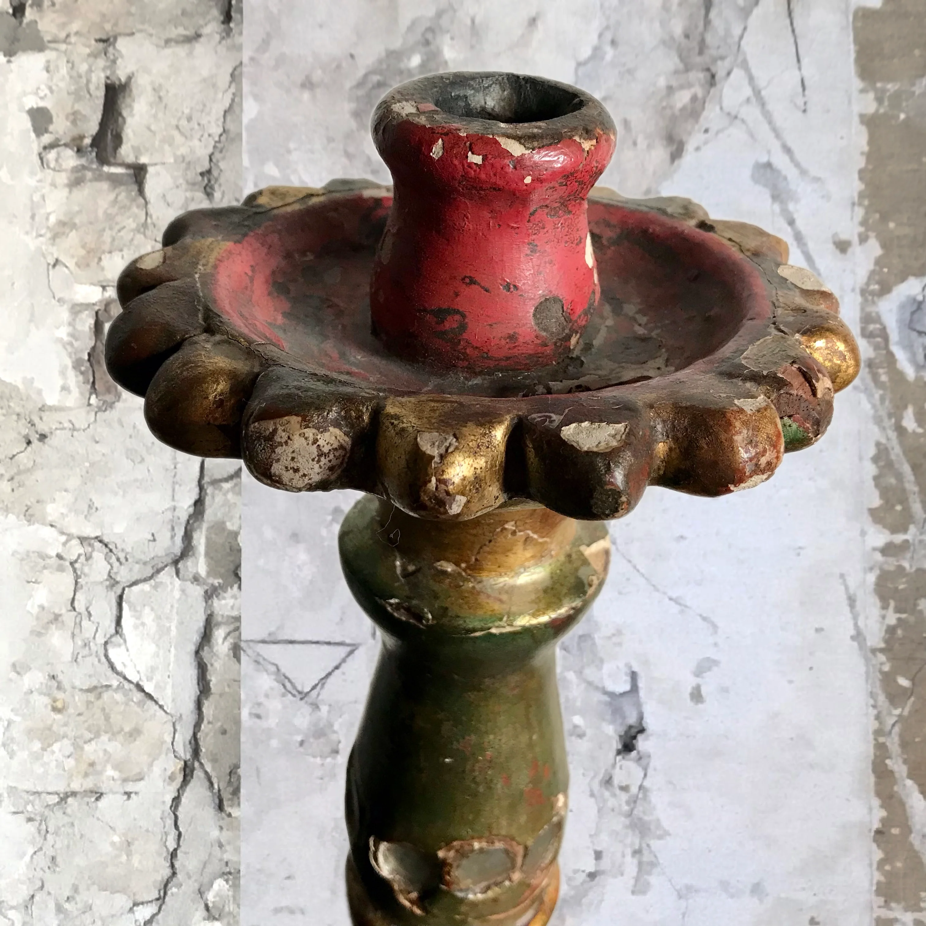 Large Italian Three-legged Candlestick c.1880 - Image 6