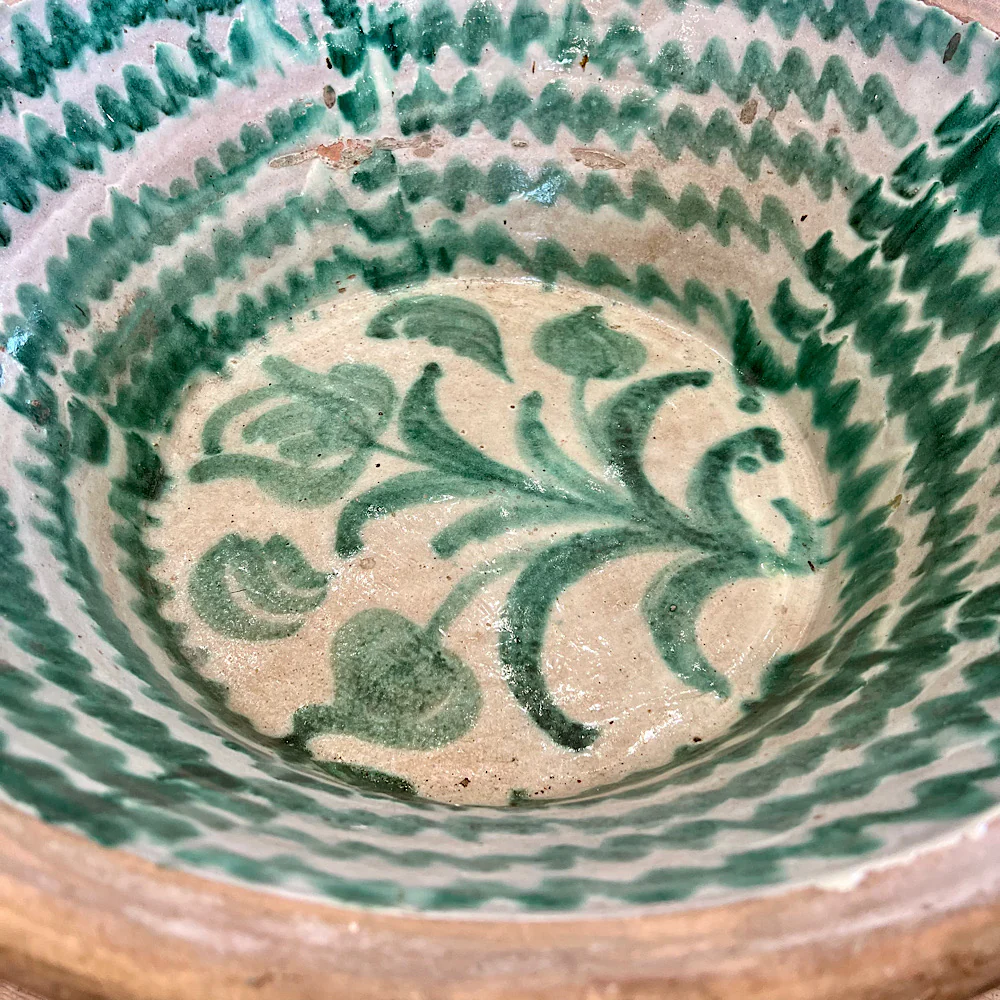 Large Spanish Fajalauza Lebrillo Granada Bowl Late 18th/ Early 19th Century - Image 3