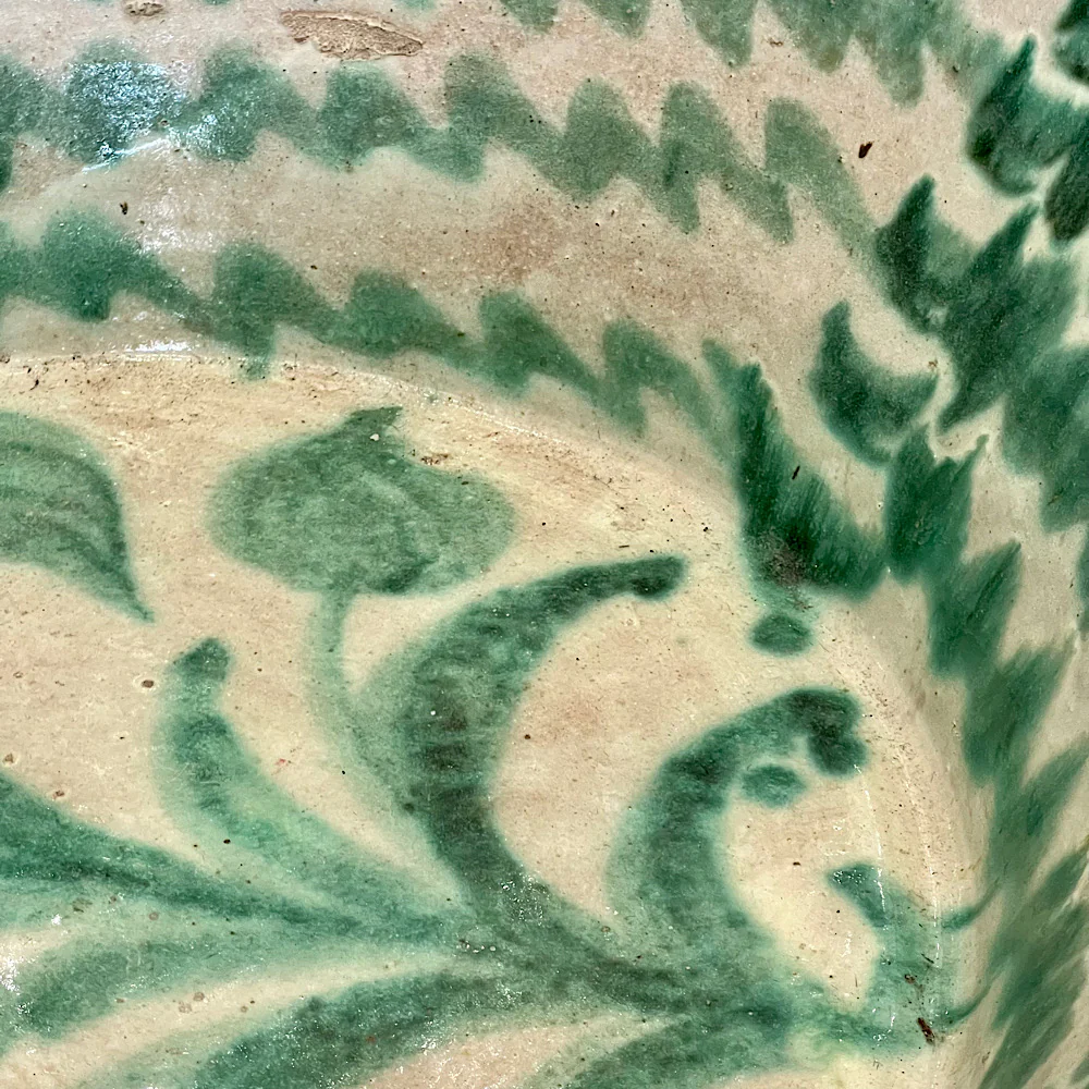 Large Spanish Fajalauza Lebrillo Granada Bowl Late 18th/ Early 19th Century - Image 4