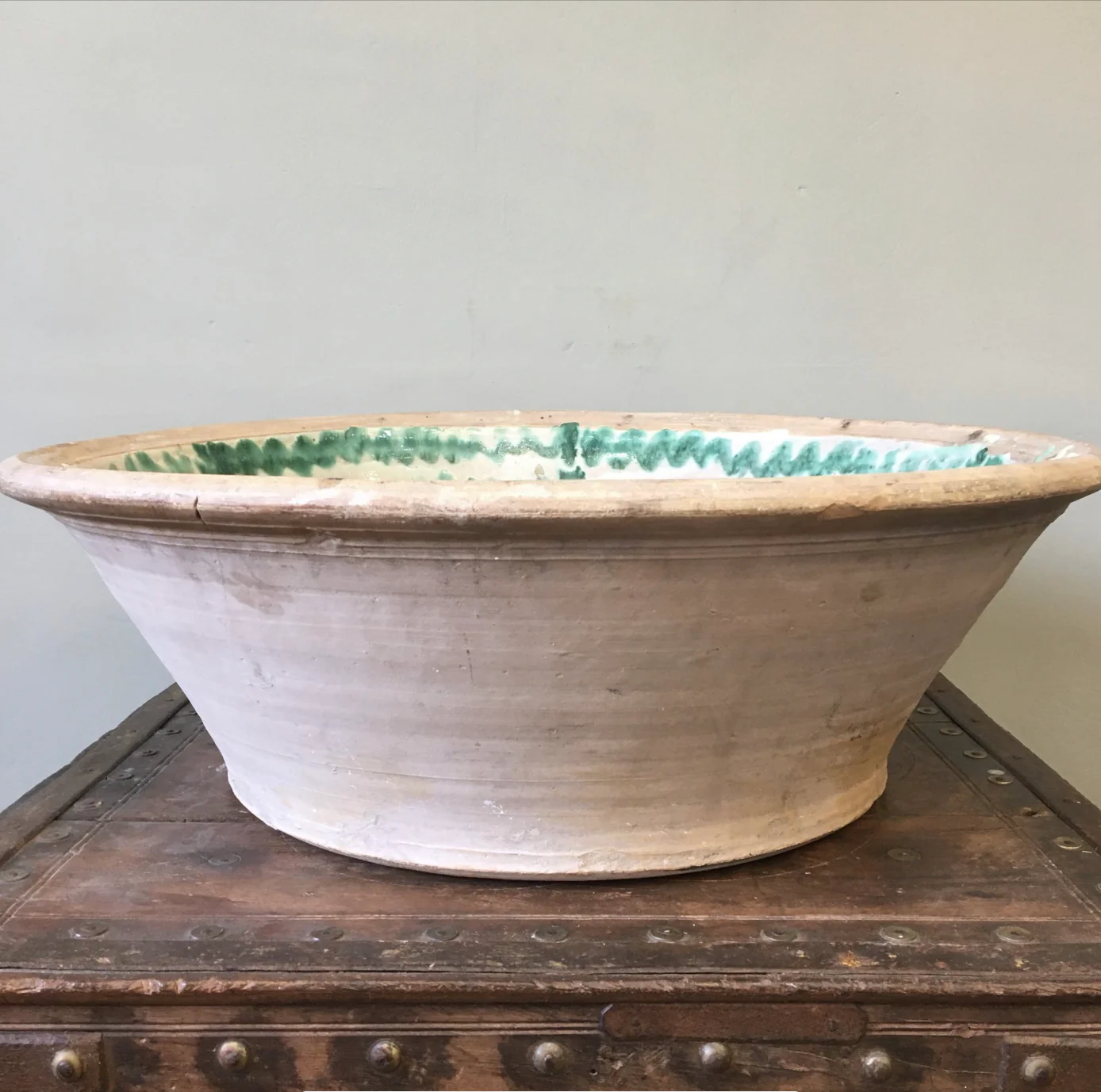 Large Spanish Fajalauza Lebrillo Granada Bowl Late 18th/ Early 19th Century - Image 9