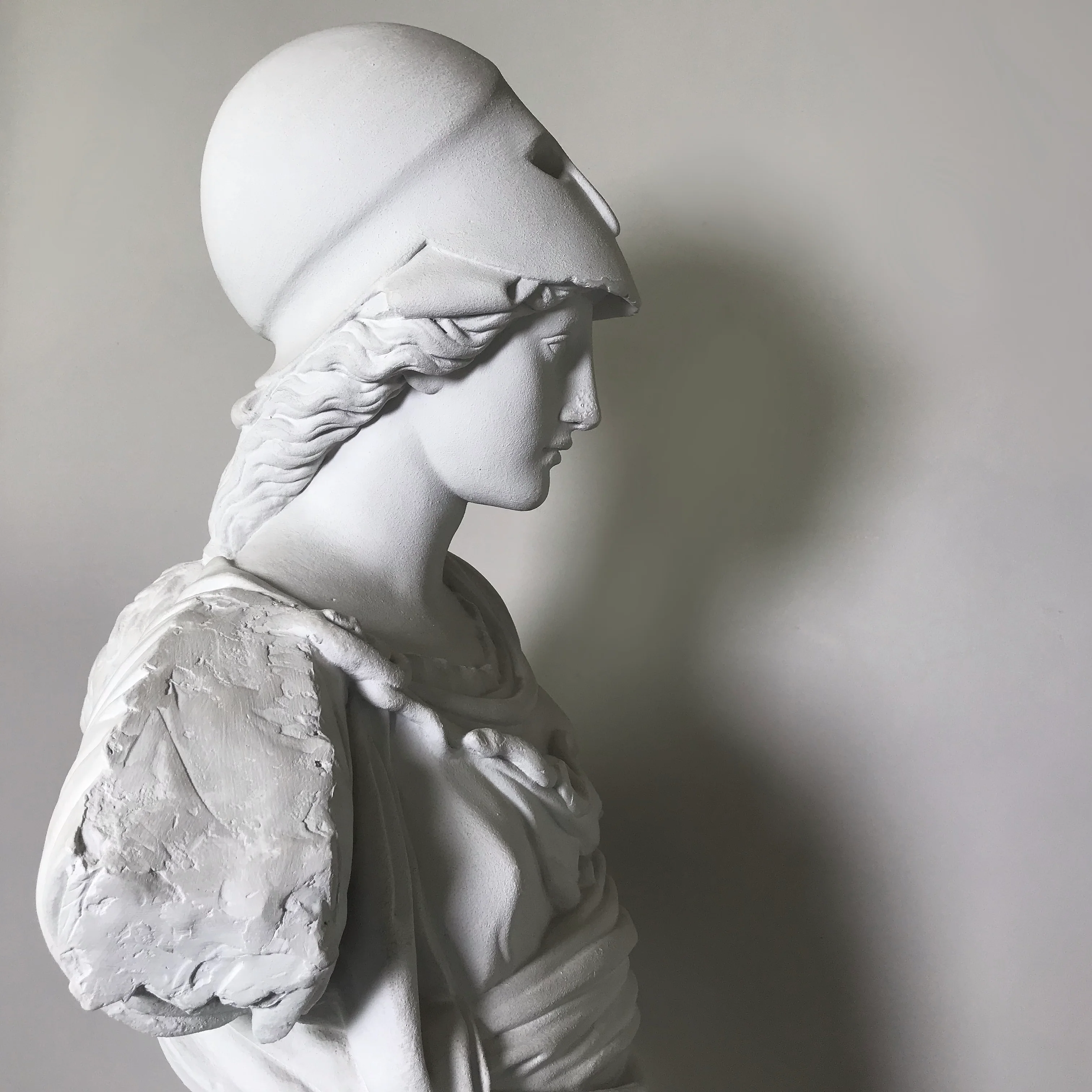 Life-size Regency Humphrey Hopper Plaster Statues of Athena and Demeter from Harewood House c.1815 - Image 10