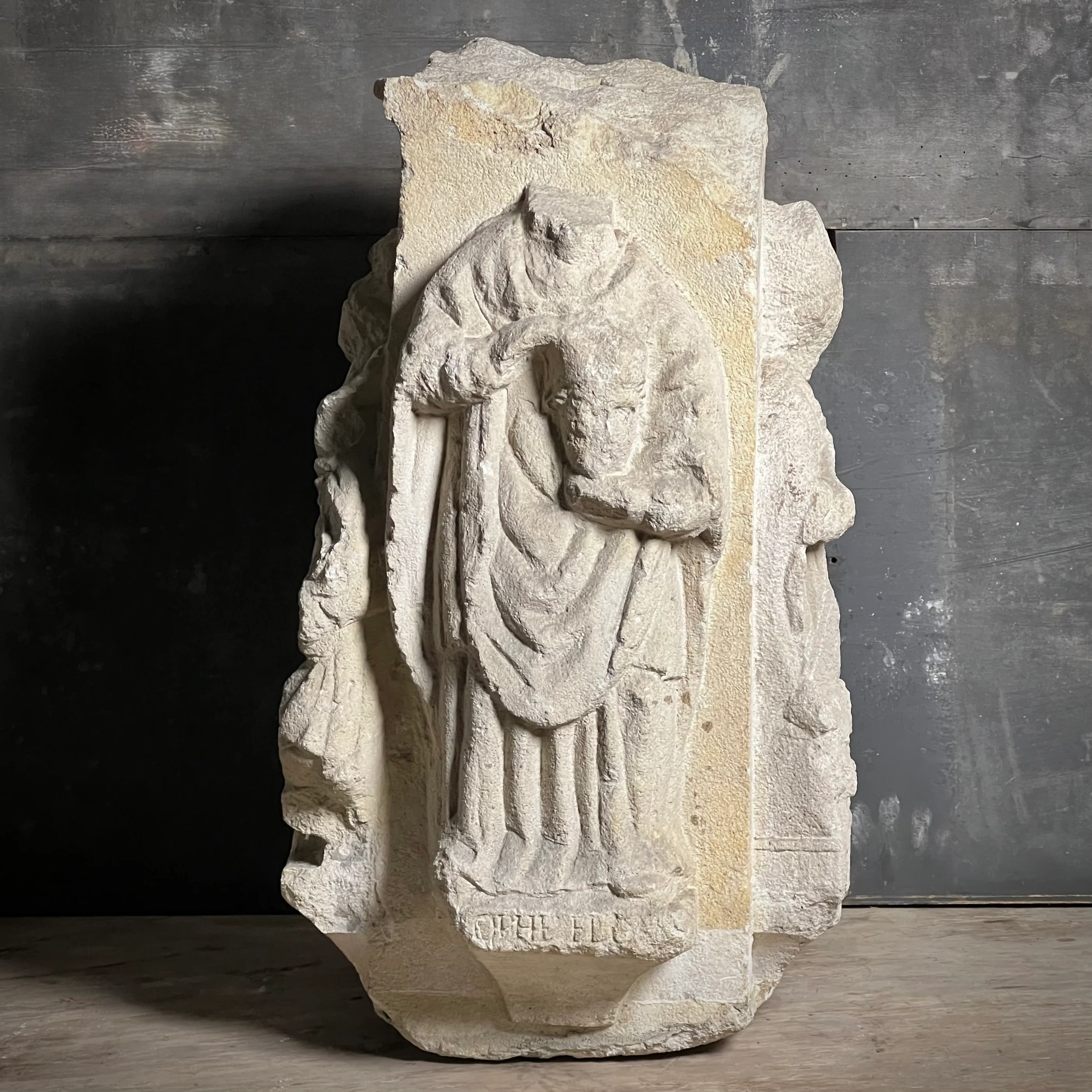 A Four-Sided French Gothic Limestone Capital or Pedestal from a Shrine or Chapel, Northern France, c.1280–1350 - Image 12