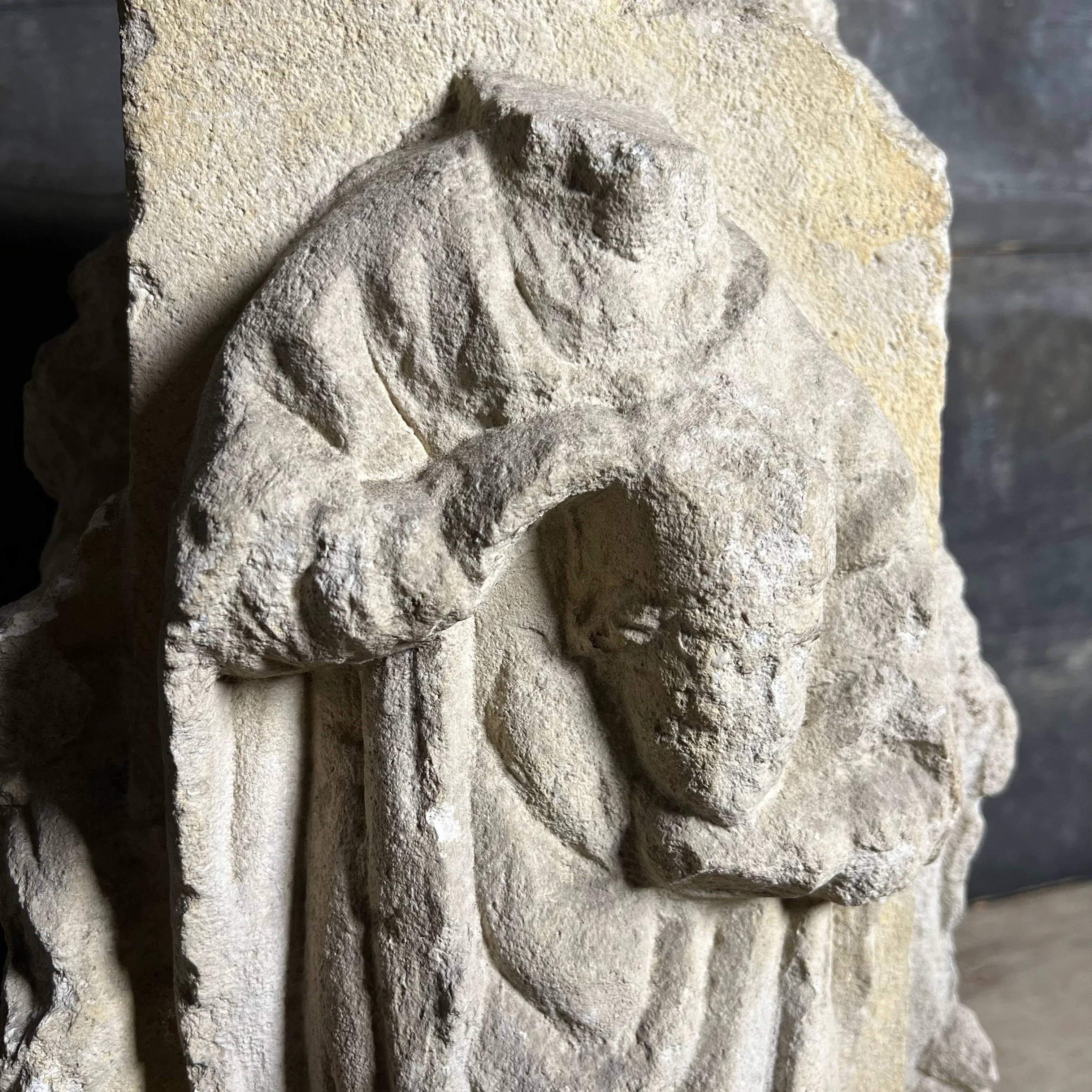 A Four-Sided French Gothic Limestone Capital or Pedestal from a Shrine or Chapel, Northern France, c.1280–1350 - Image 16