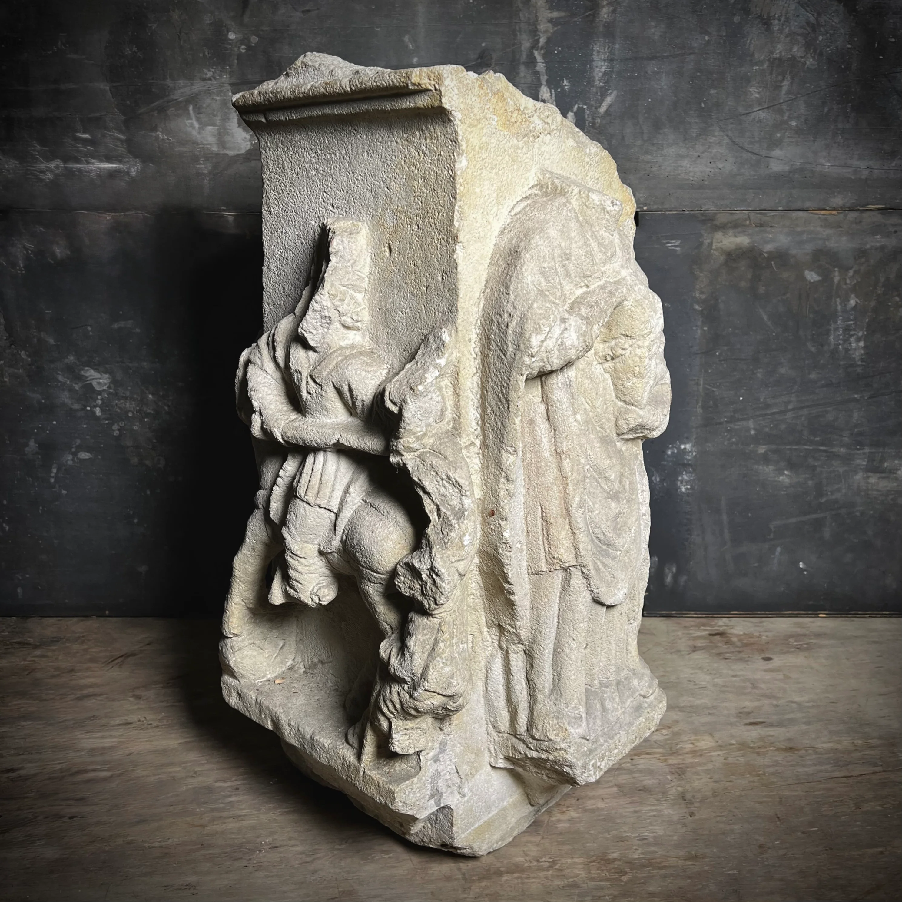 A Four-Sided French Gothic Limestone Capital or Pedestal from a Shrine or Chapel, Northern France, c.1280–1350 - Image 19