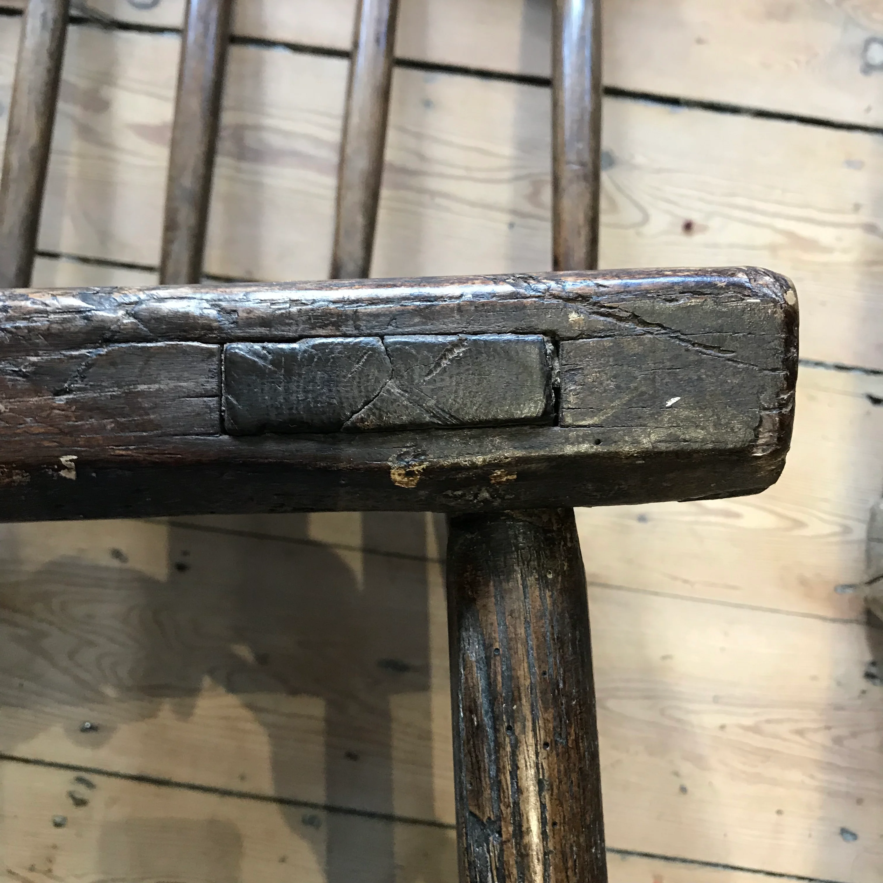 Naive Irish Hedge/Country Chair c.1820 - Image 5