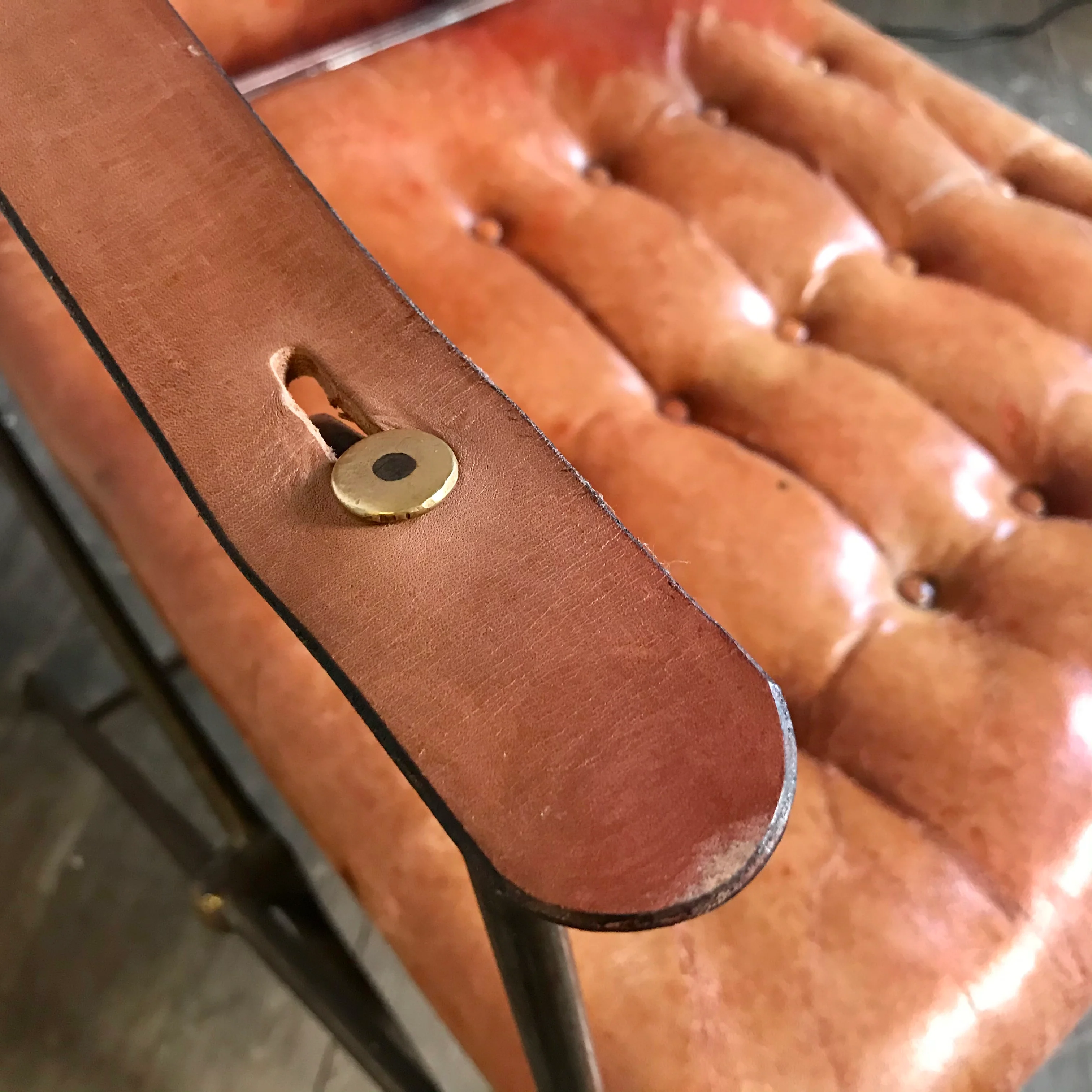 English Campaign Chair c.1920 - Image 6