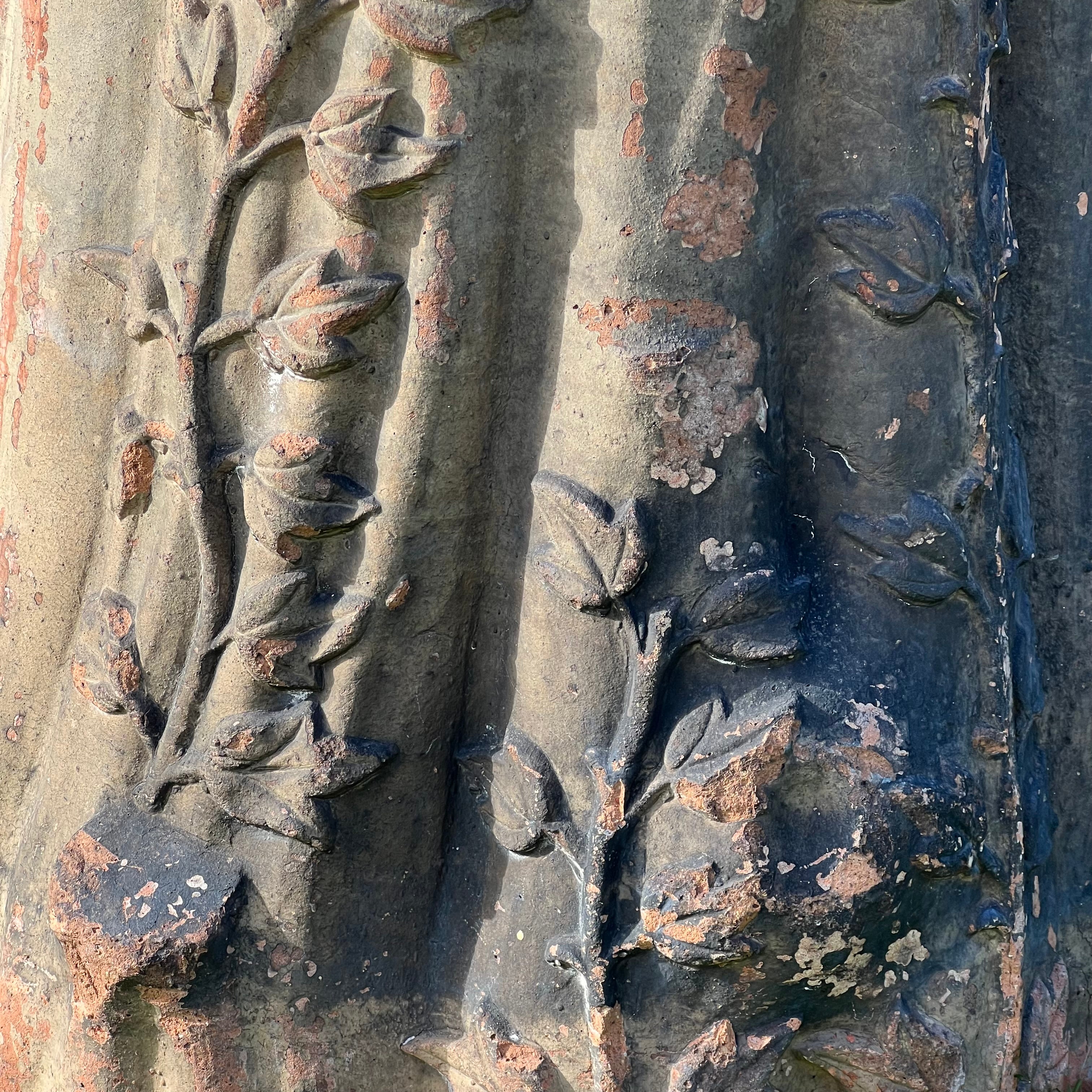 Pair of English Terracotta Tree Stump or Stumpery Pedestals by Gibbs & Canning, Tamworth c.1870 - Image 16