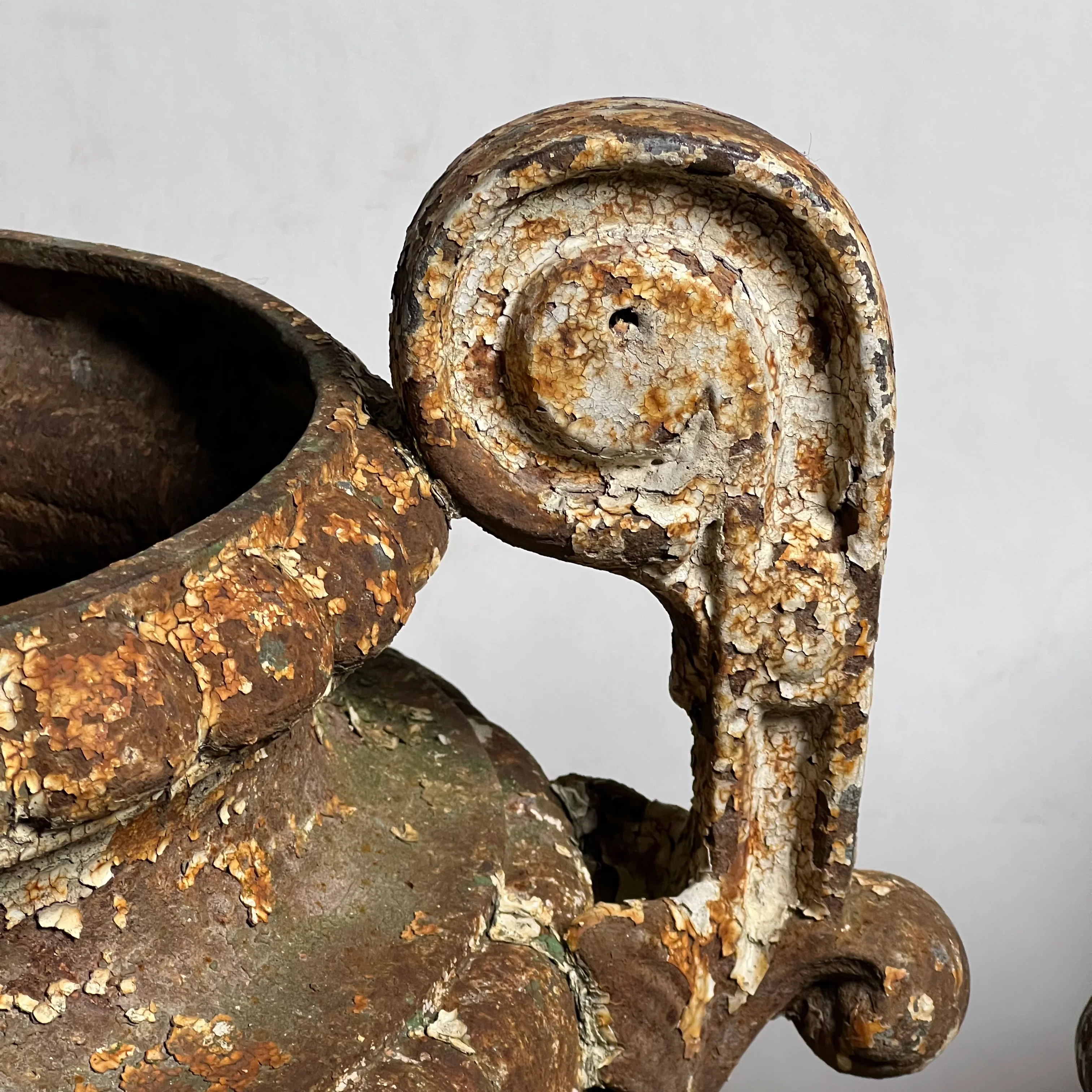 Pair of French Cast Iron Urns c.1870 - Image 10