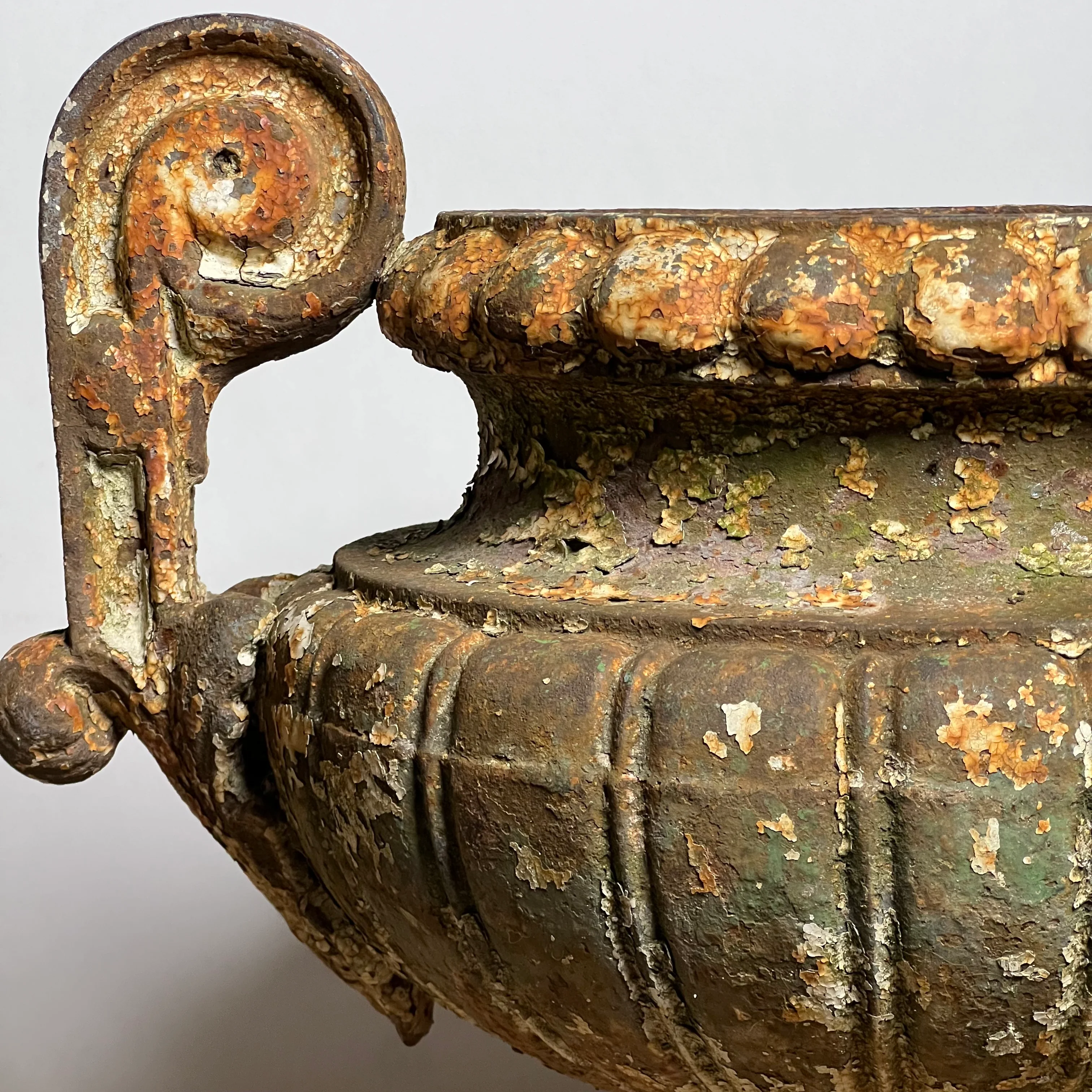 Pair of French Cast Iron Urns c.1870 - Image 22