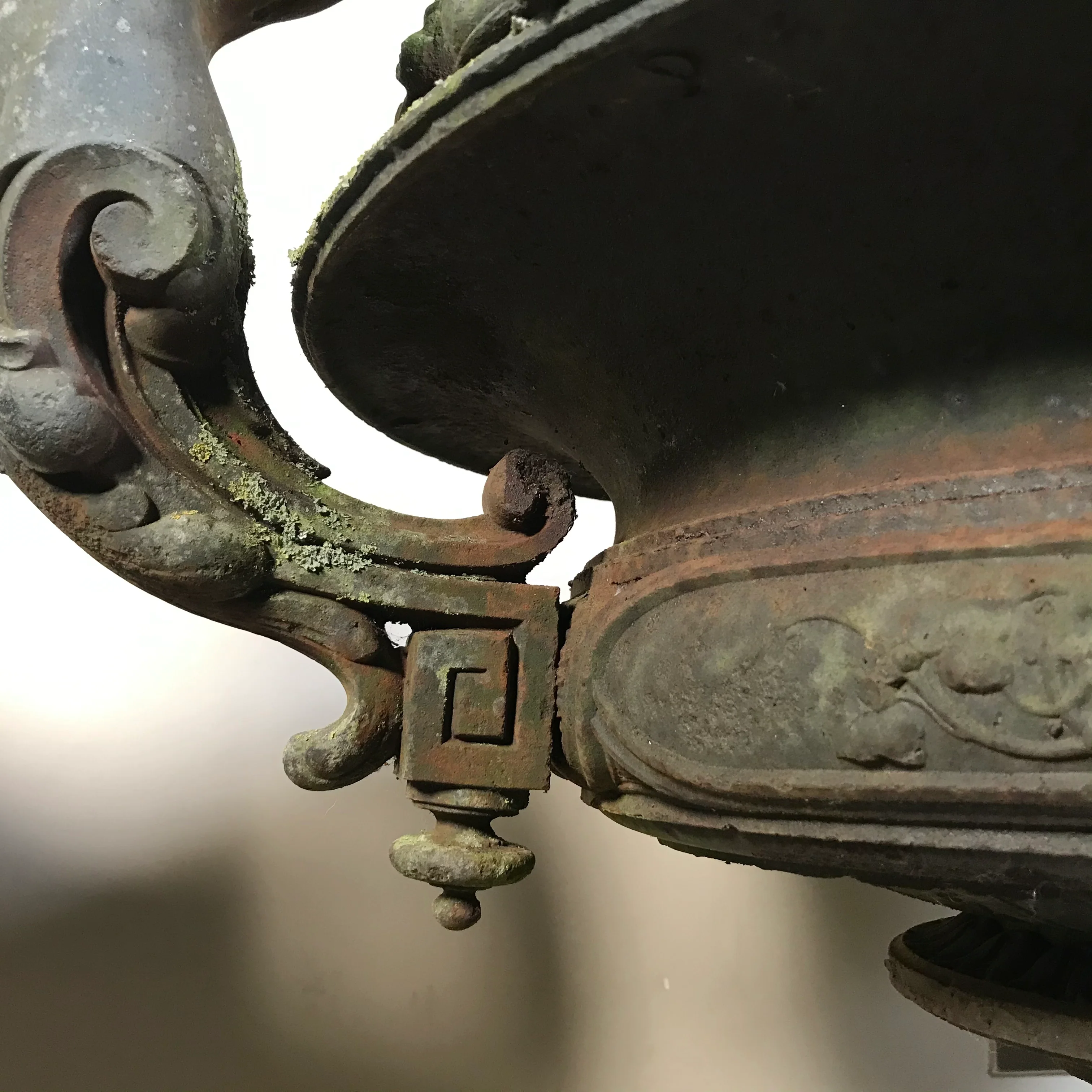 Pair of Grand Scale Cast Iron Urns - Image 11