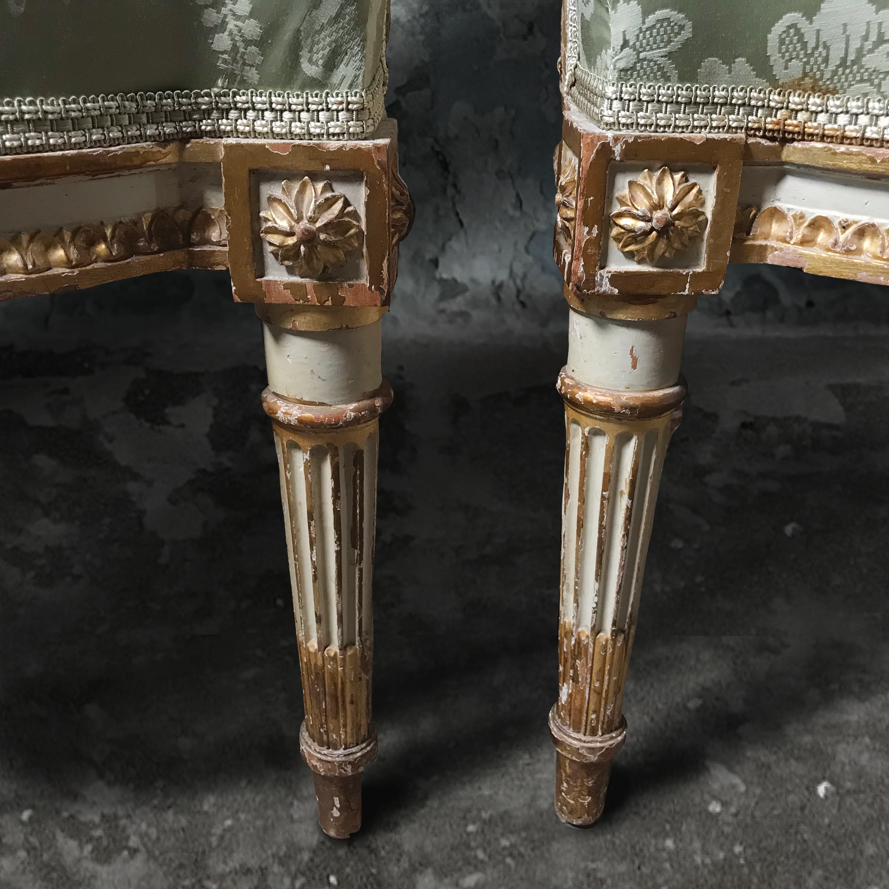 Pair of Louis XVI Fauteuils c.1800 - Image 5
