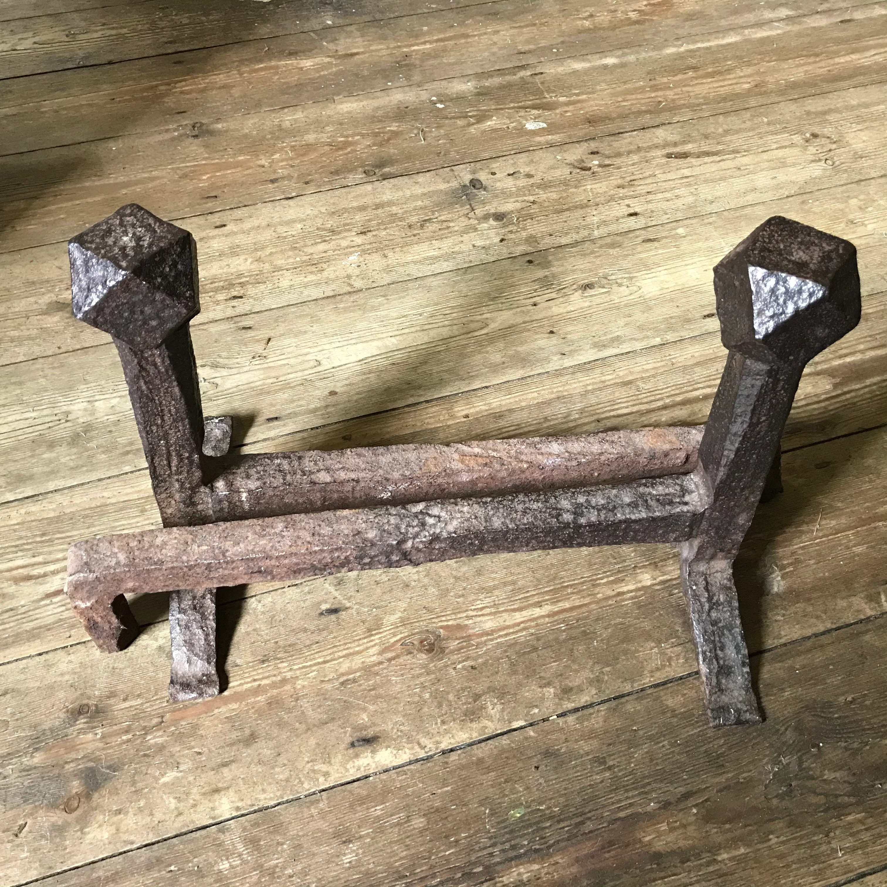 Pair of Medieval Andiron or Firedogs c.1500 - Image 7