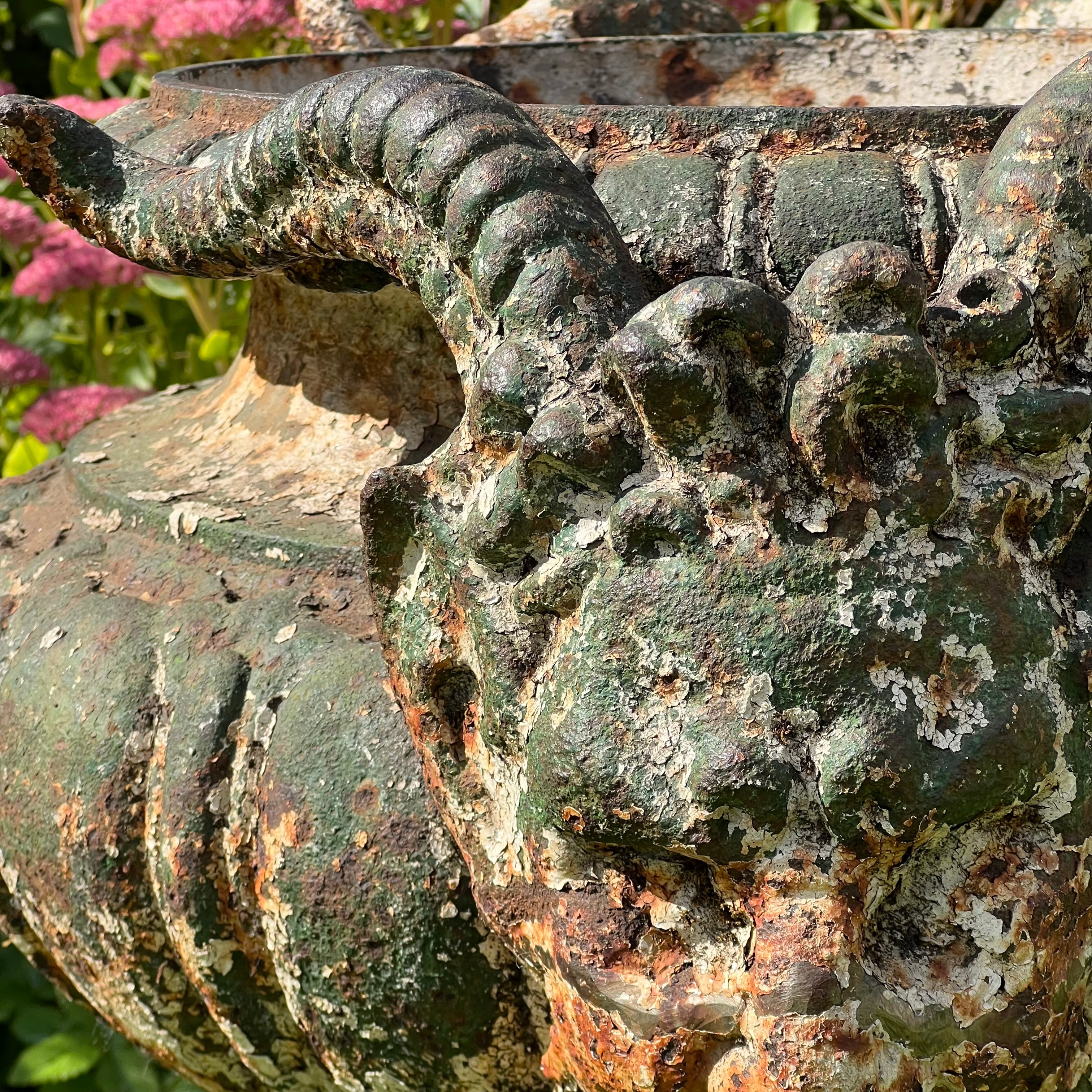Rare Pair of Val d’Osne Satyr Vases/Urns No.98 - Image 28