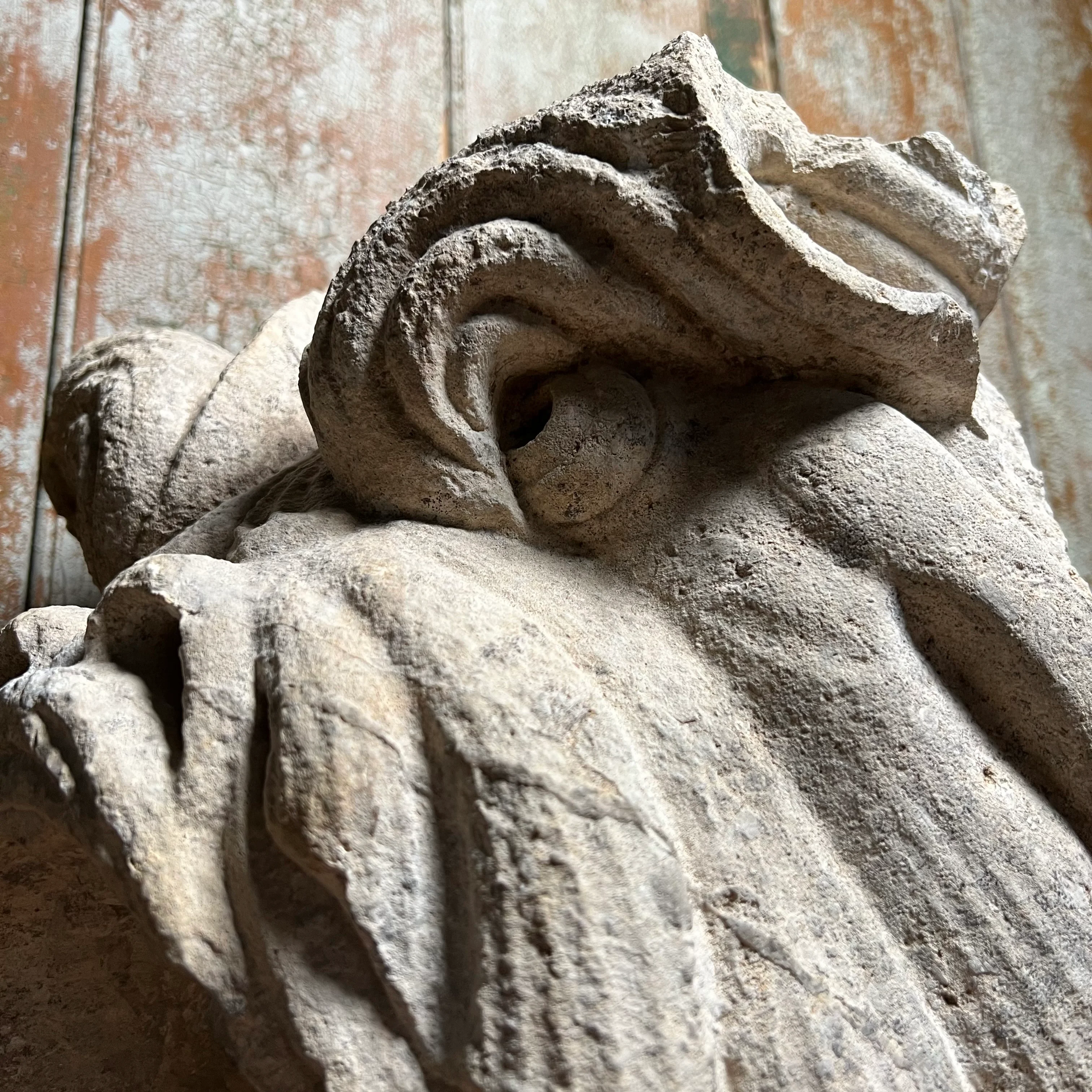 Parisian Louis XV Limestone Carp Fountain Head or Mascaron c.1740 - Image 14