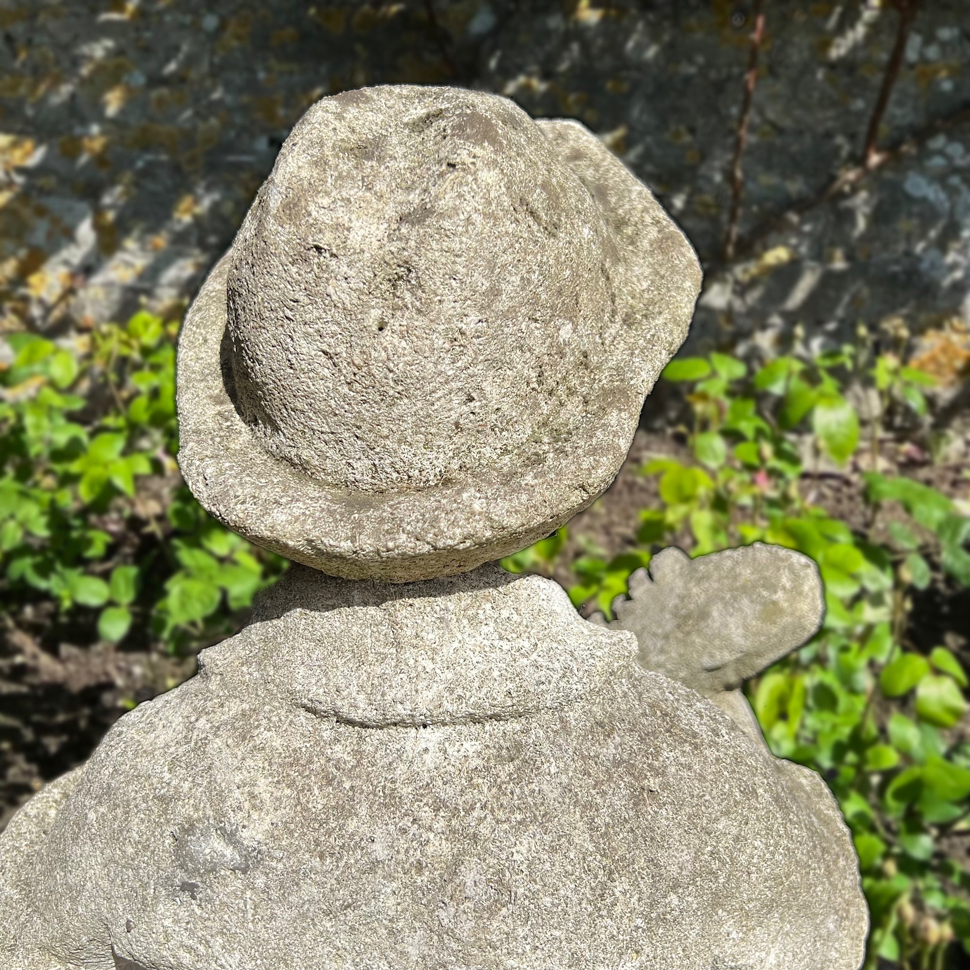 Pietra Di Vicenza Stone Boy with Lute Mid 20th Century - Image 6
