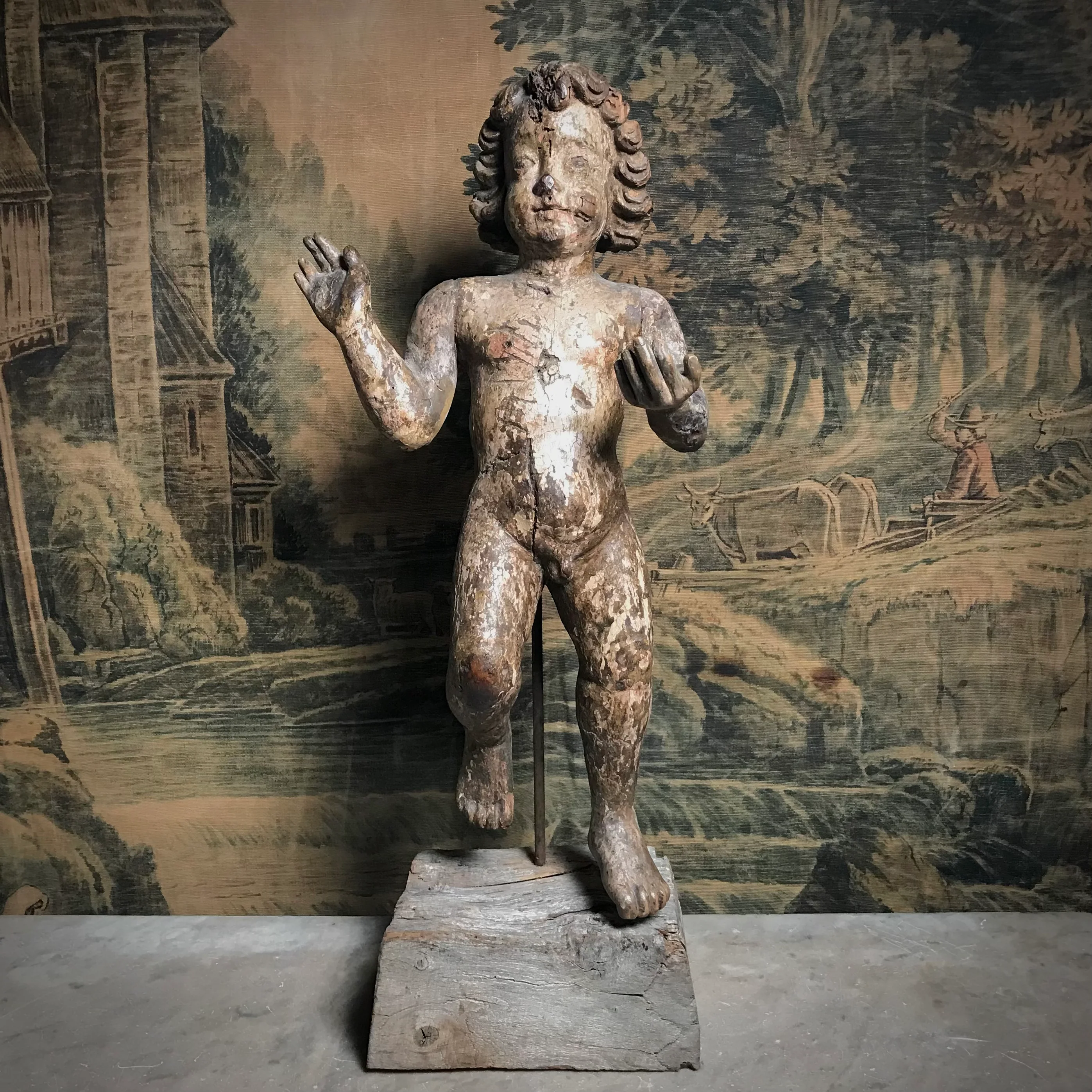Polychromed Dancing Putto c.1680 - Image 2