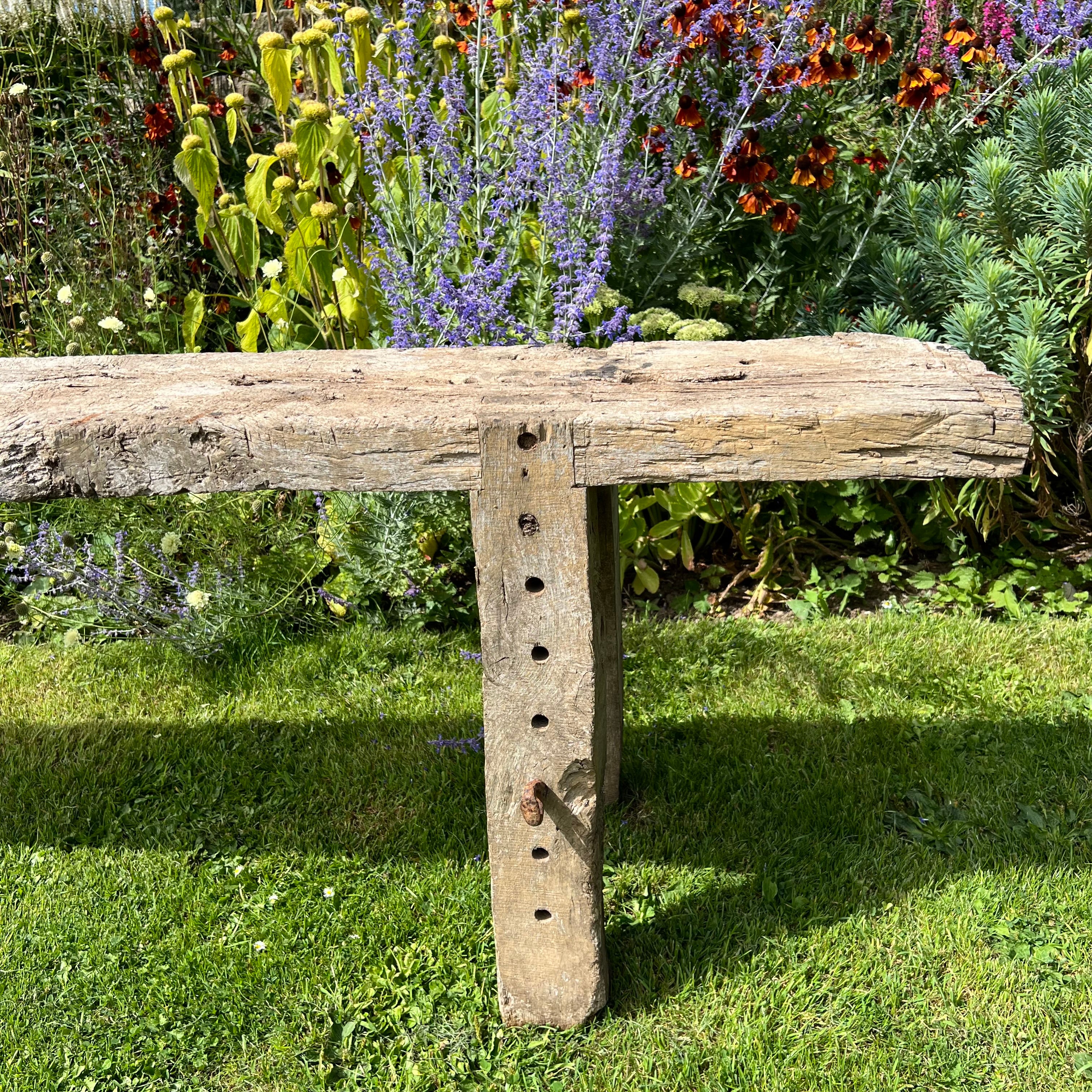 Primitive French Workbench Console c.1880 - Image 28