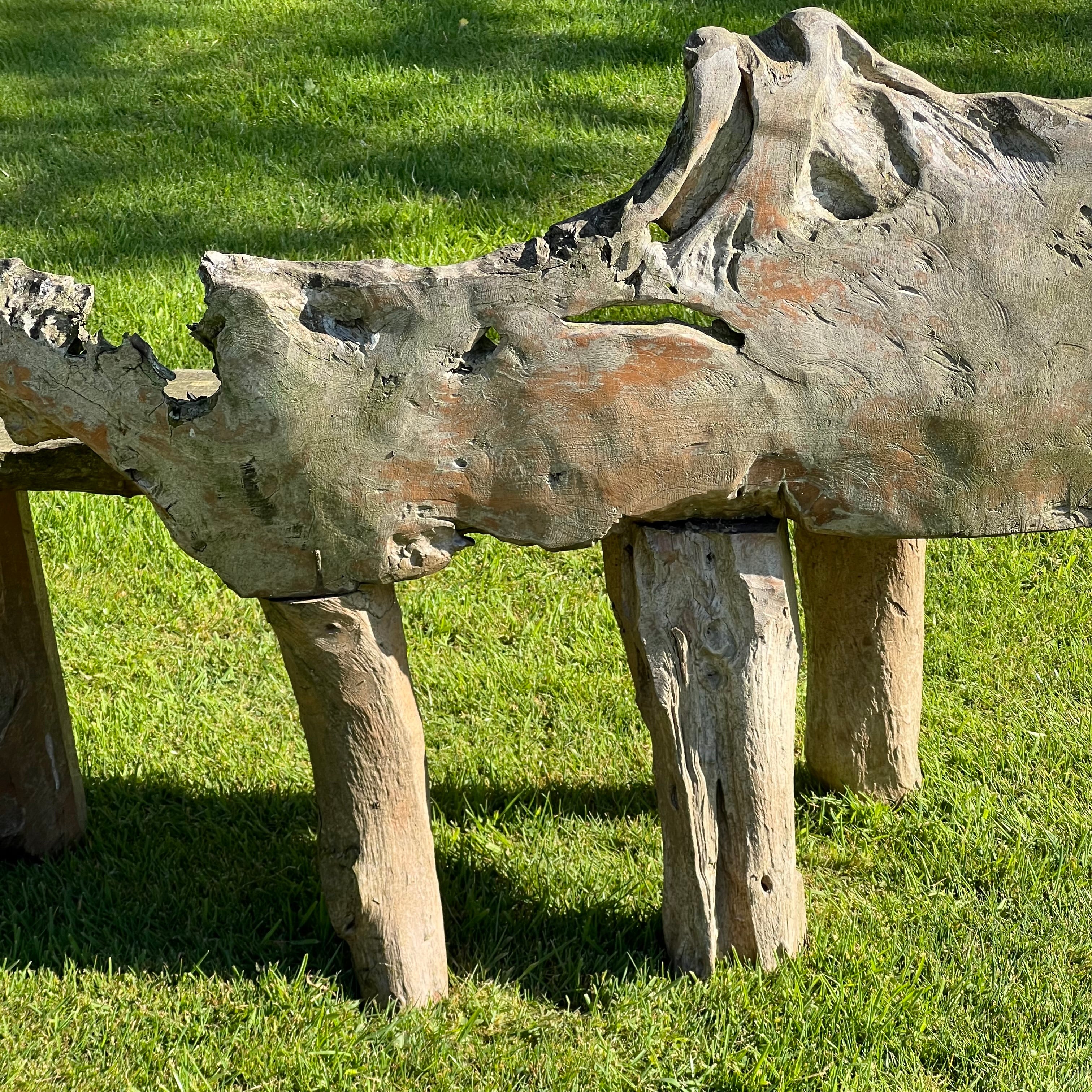 Primitive Organically Formed Root Bench - Image 13