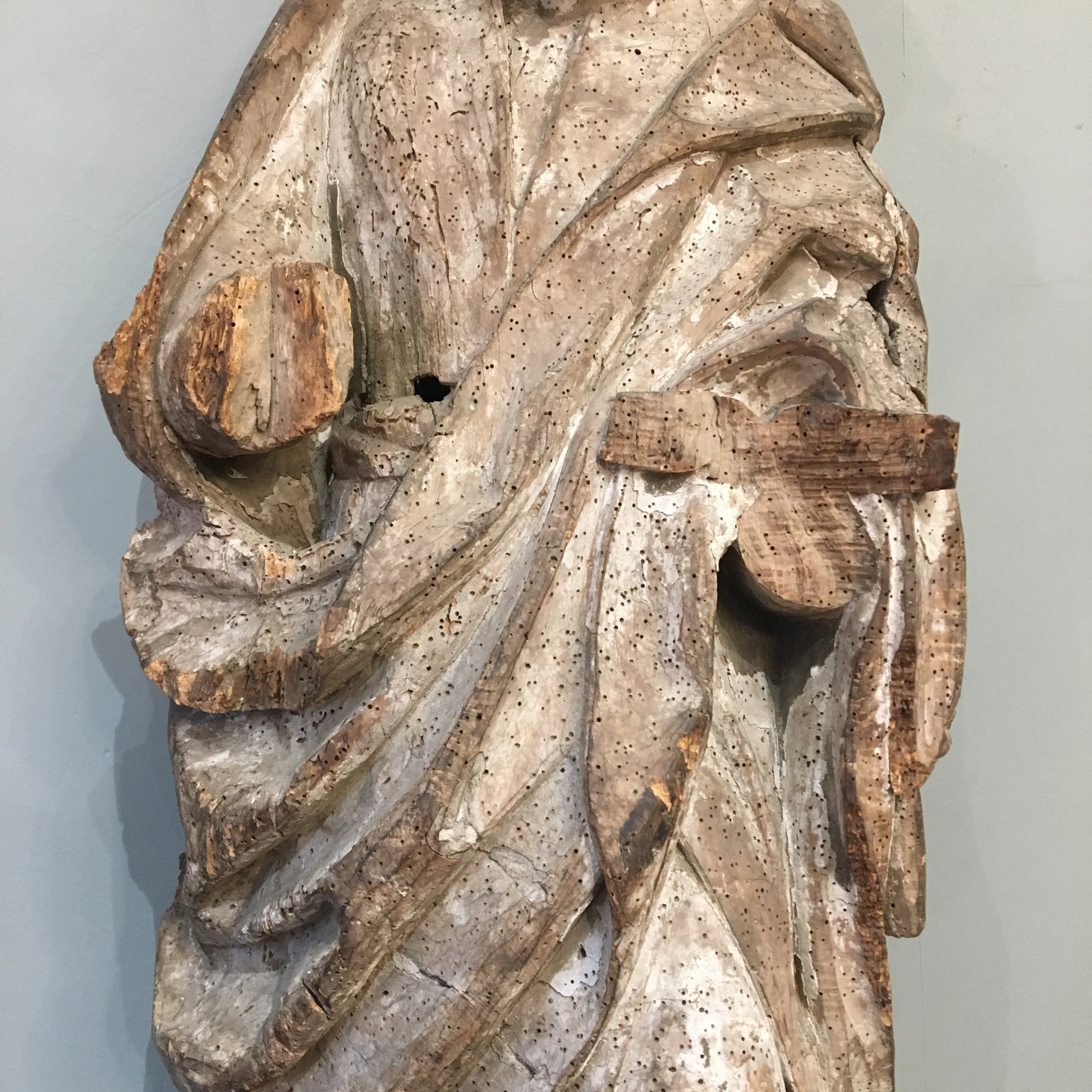 Italian Limewood Carving of Saint Paul with Traces of Original Polychrome, c.1480 - Image 6