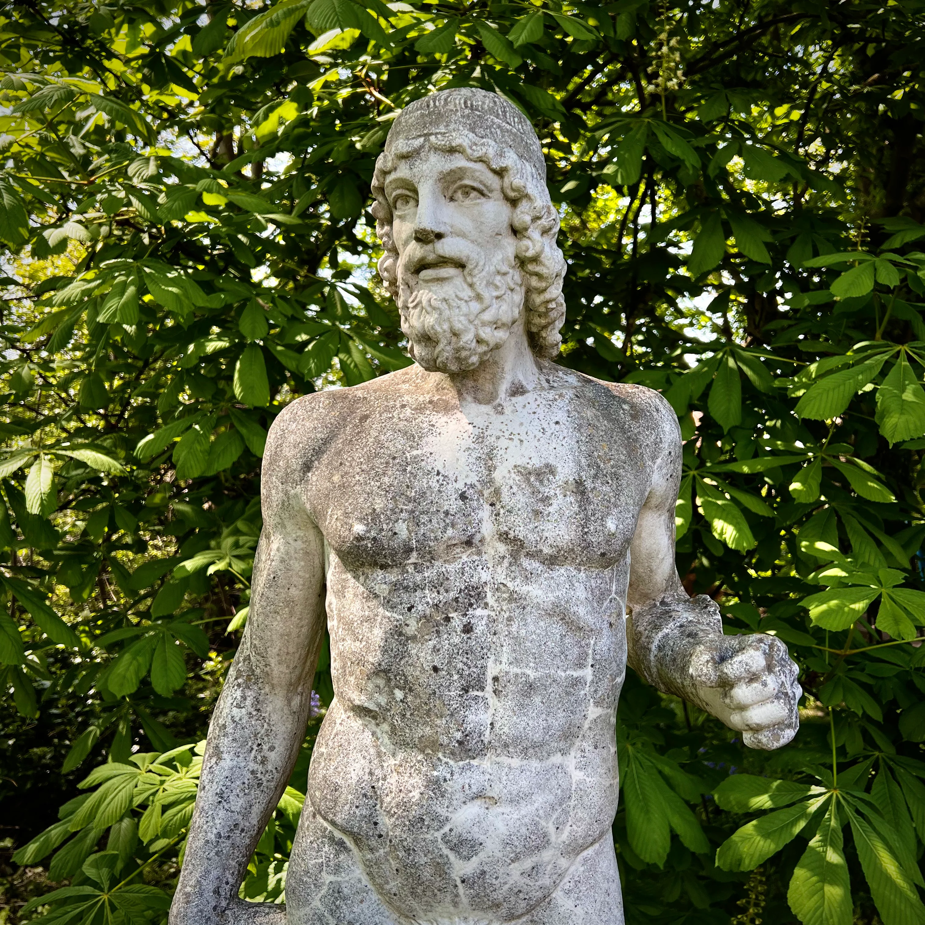 Riace Warrior Statue with Plinth c.1920 - Image 5