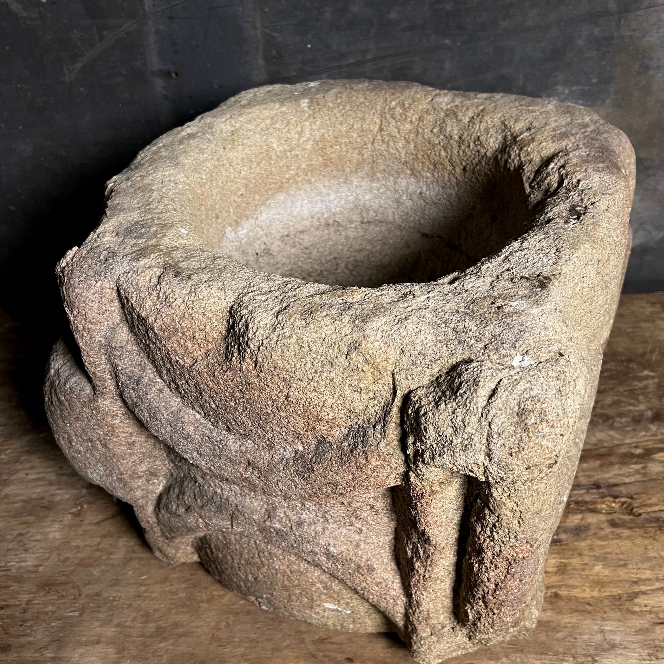 Rare Romanesque Medieval Double-Bowled Apothecary Mortar - Image 2