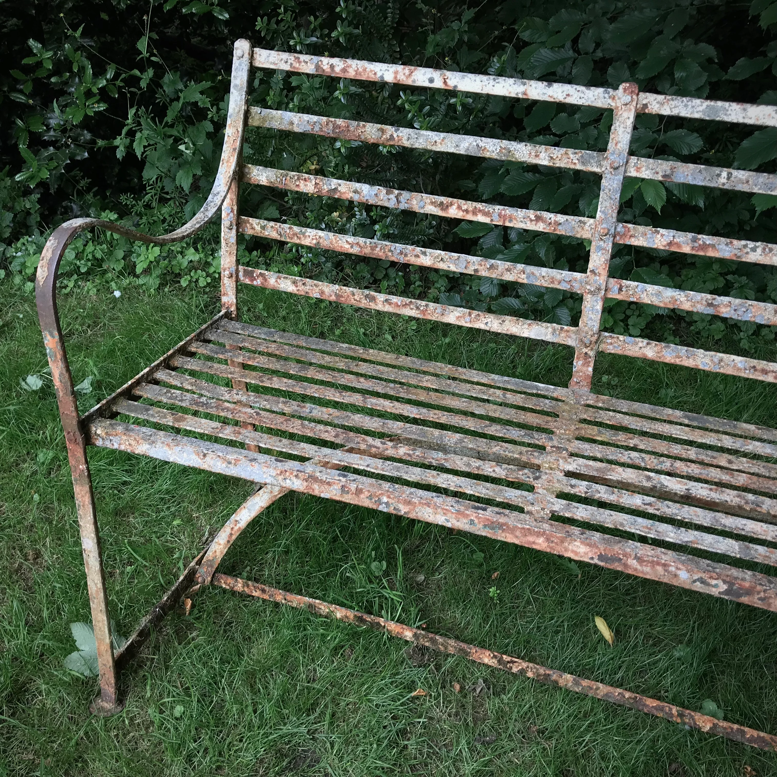 Regency Strapwork Wrought Iron Bench c.1820 - Image 4