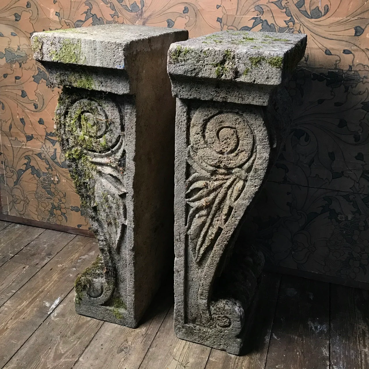 Sandstone Acanthus Leaf Pair of Corbels - Image 6