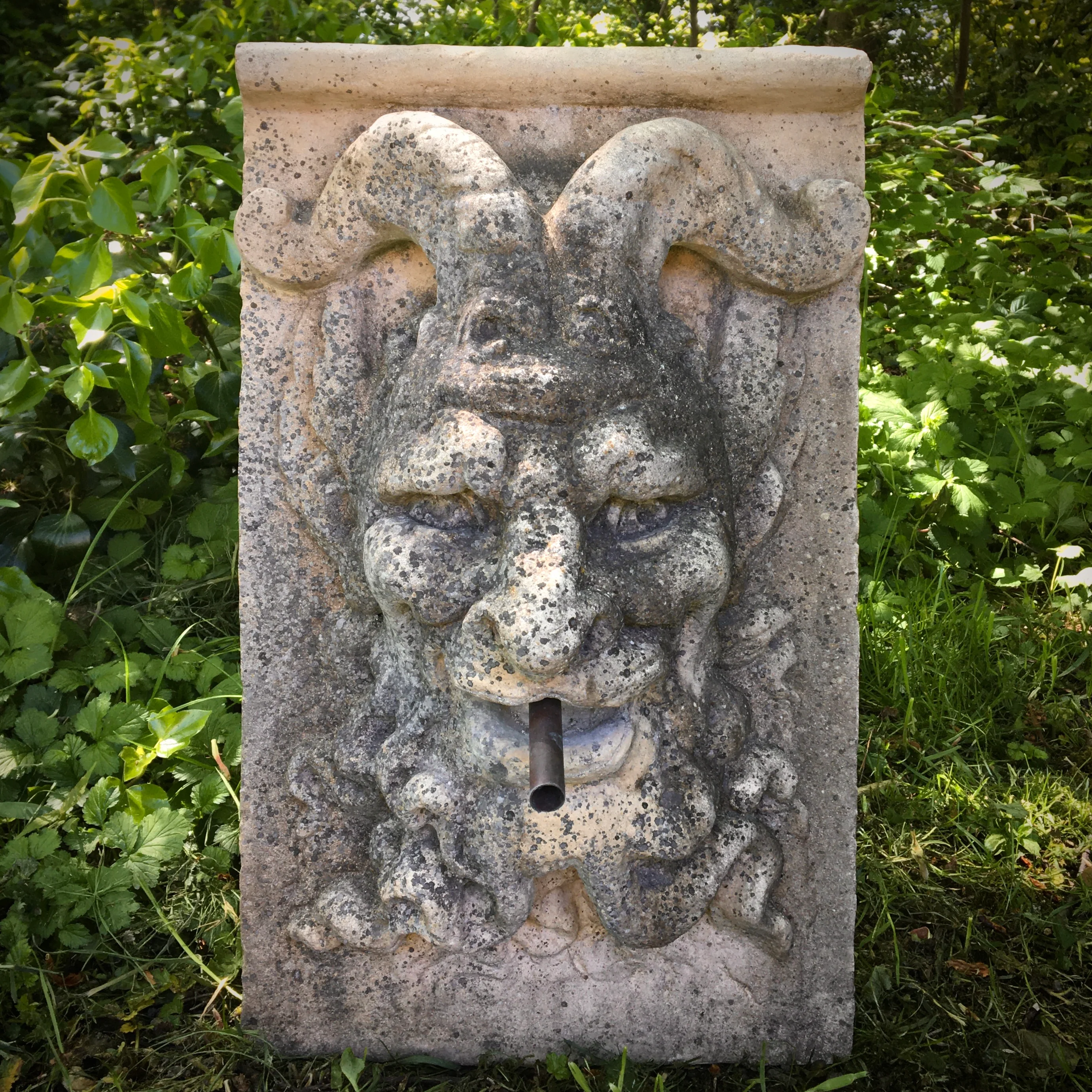 Satyr Wall Fountain Head - Image 3