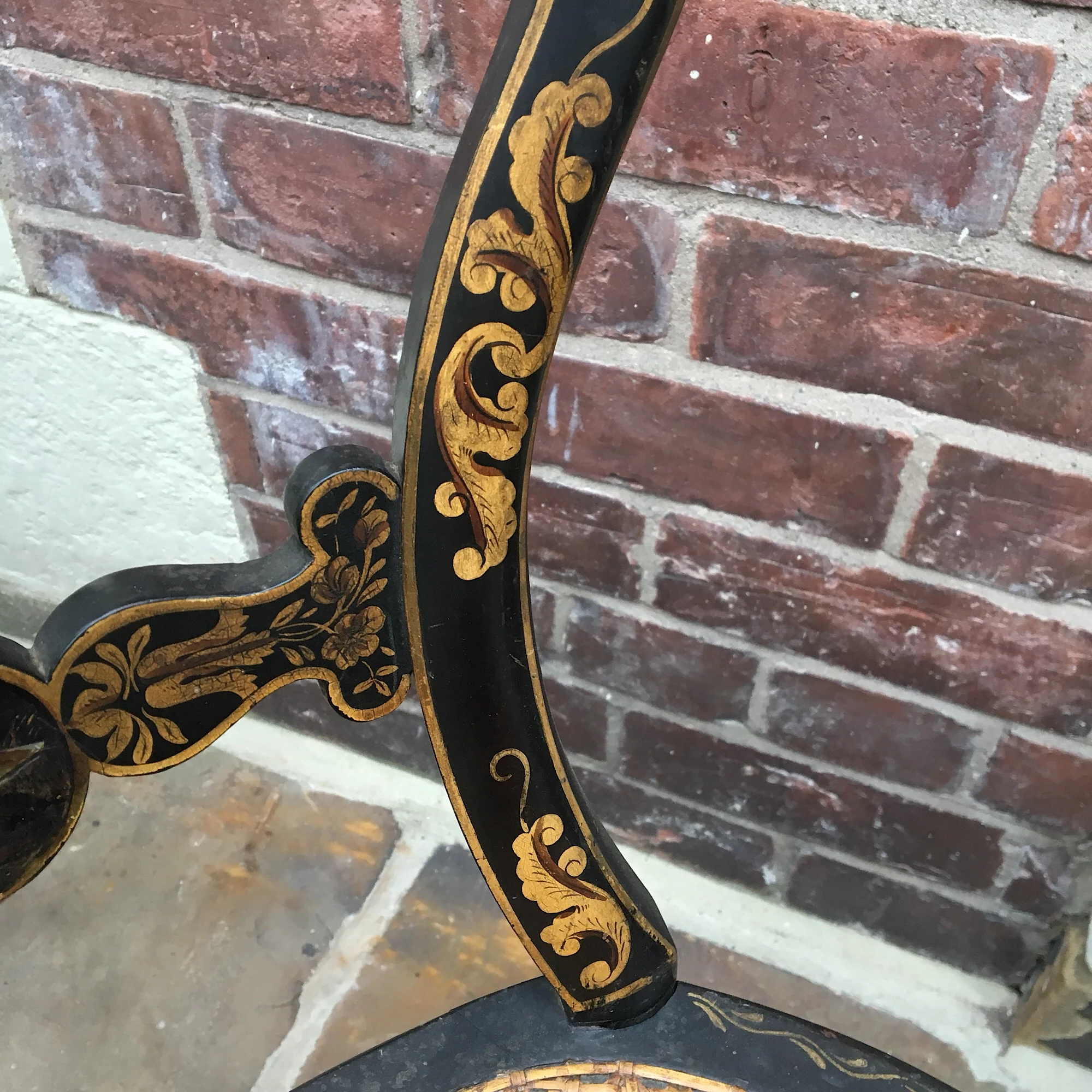 Set of 4 Ebonised French Salon Chairs - Image 10
