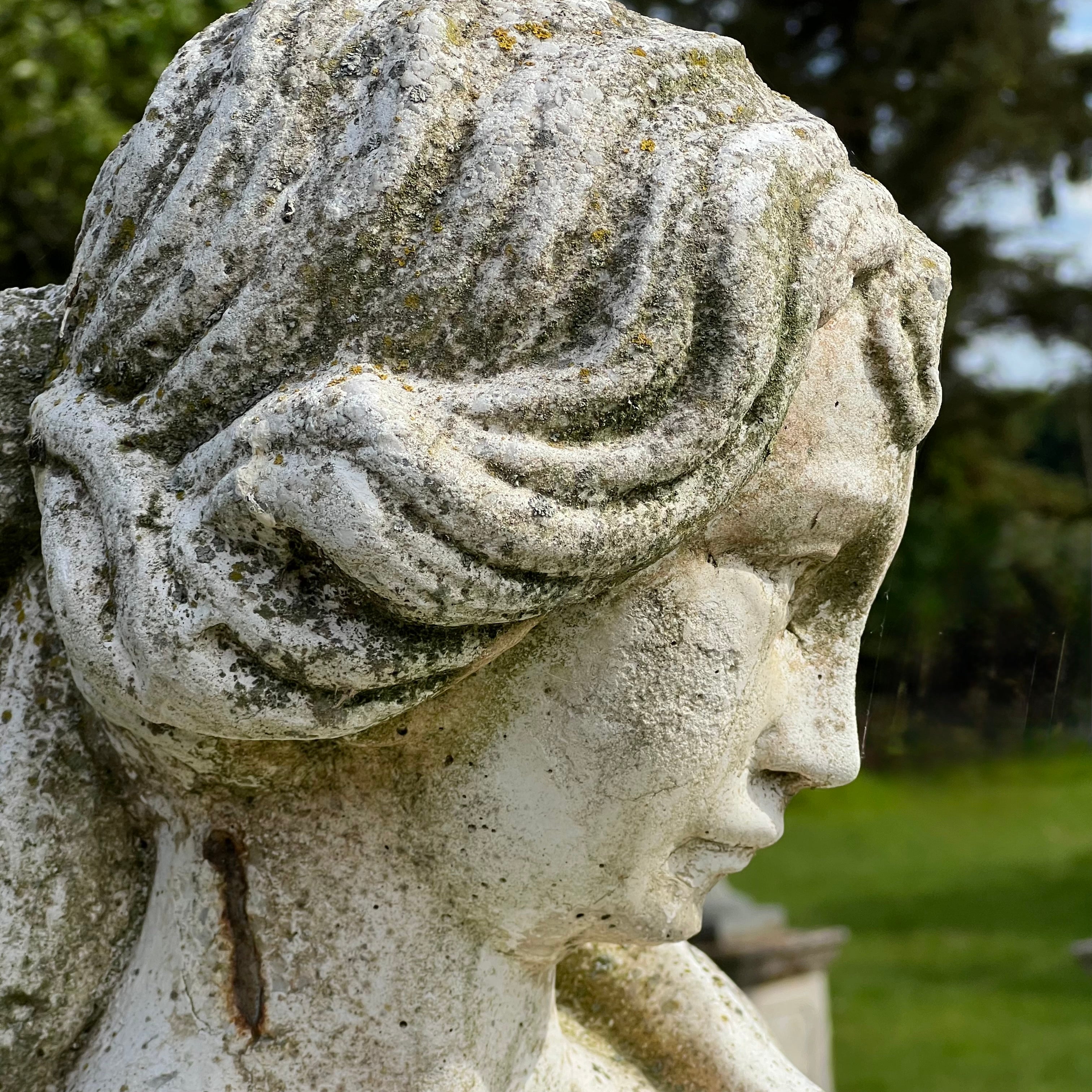 Statue of a Classical Maiden Carrying Water and Wine Mid 20th Century - Image 14