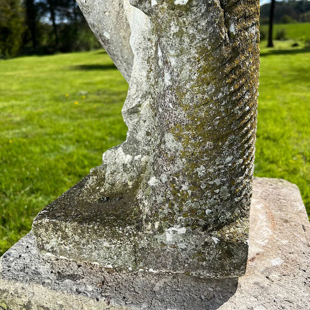 Statue of Flora with Plinth Mid 20th Century - Image 15