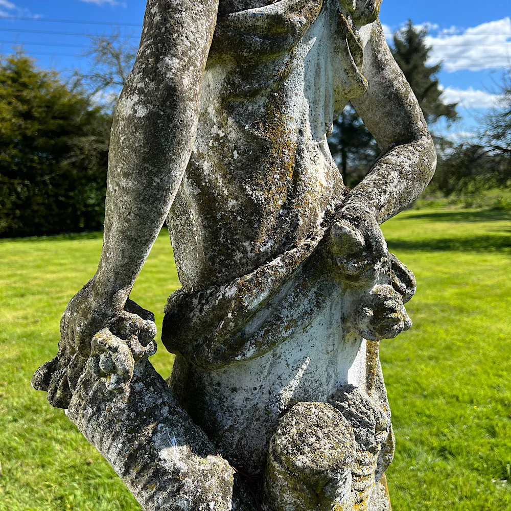 Statue of Flora with Plinth Mid 20th Century - Image 19
