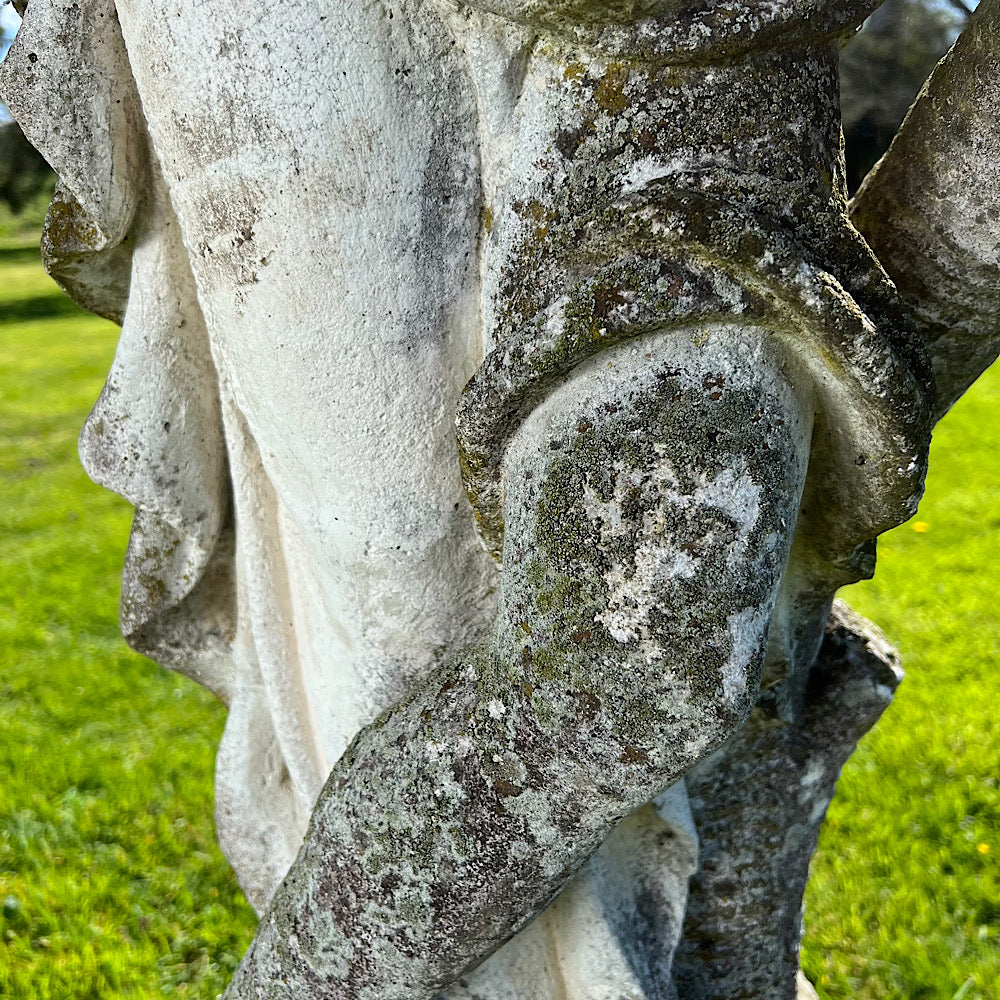 Statue of Flora with Plinth Mid 20th Century - Image 7