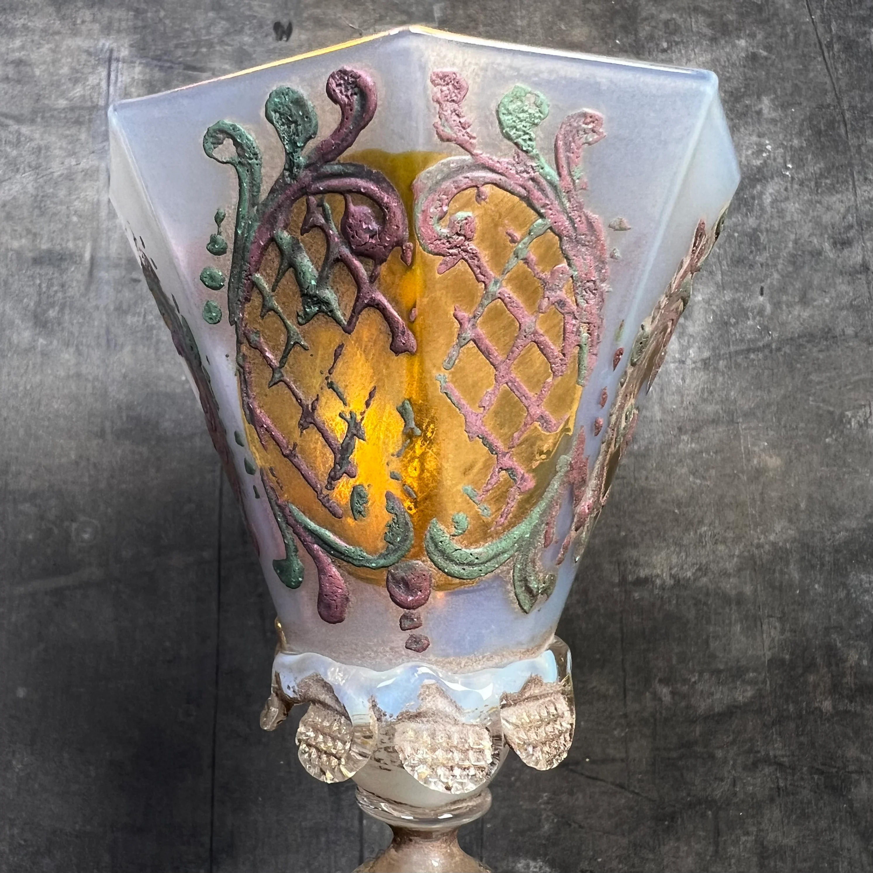Stunning Collection of Five Venetian Murano Goblets - Image 20