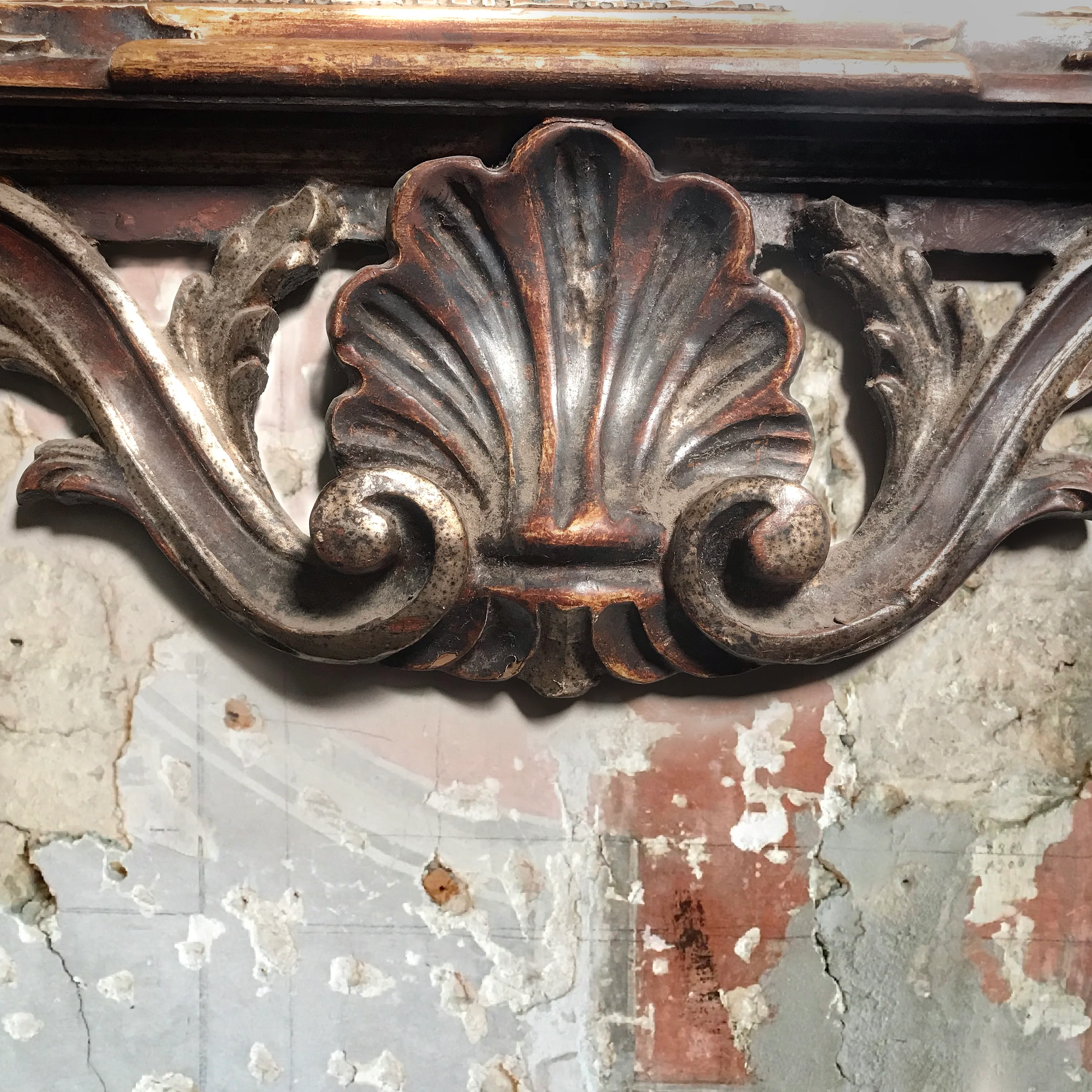 19th Century Venetian Carved Wood Pierced Mirror - Image 4