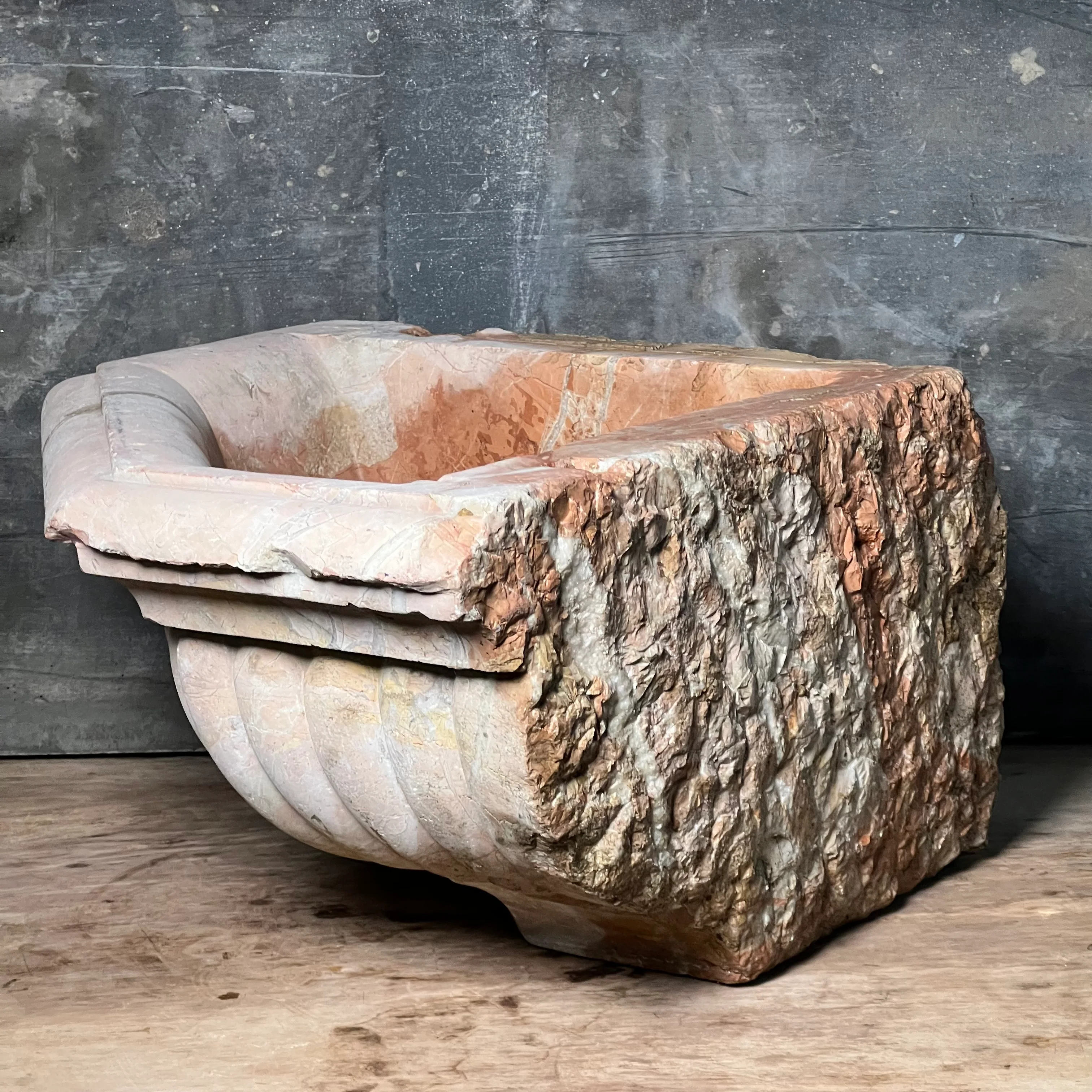 Venetian Holy Water Font c.1750 in Rosa Antico Sicilian Marble - Image 22