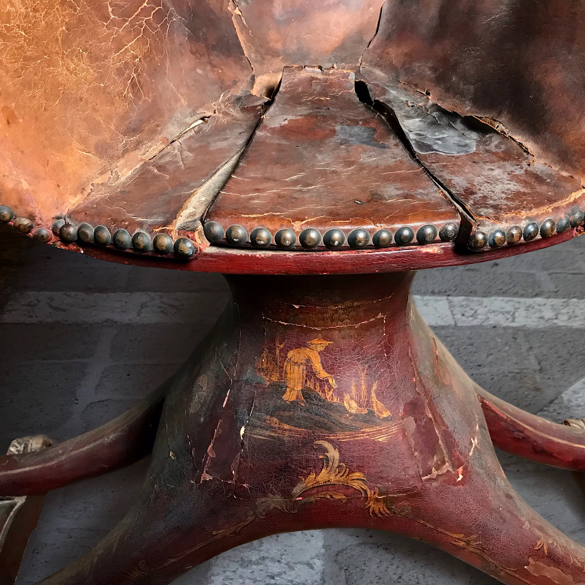Rare Venetian Gondola Chair (Poltroncina) c. 1735-1760 - Image 7