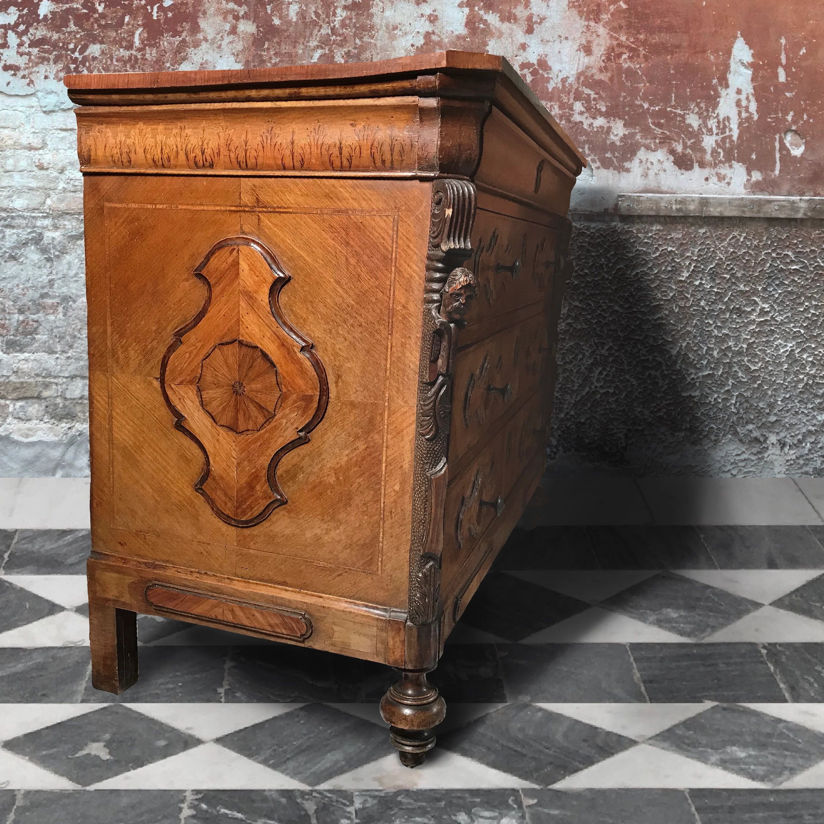 Venetian Inlaid Commode c.1770 - Image 4