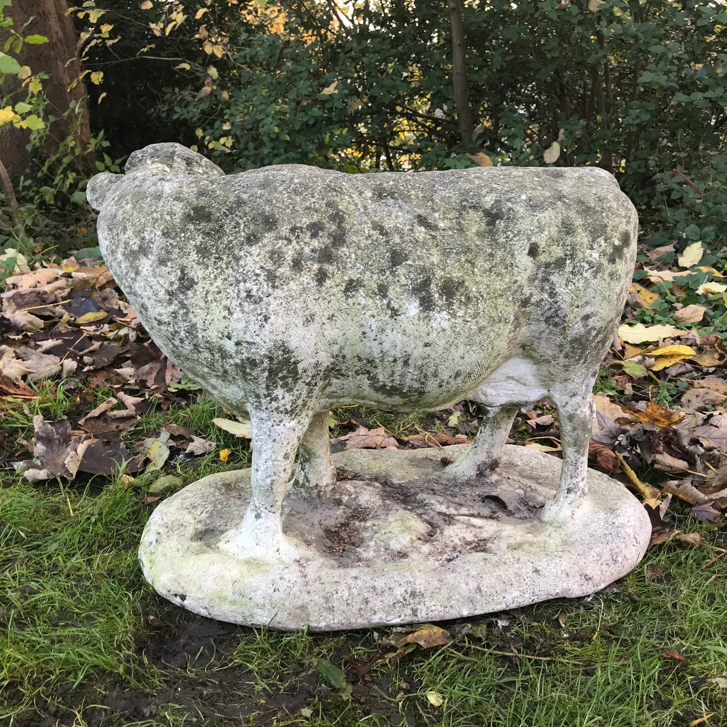 Weathered Cow Statue c.1930 - Image 8