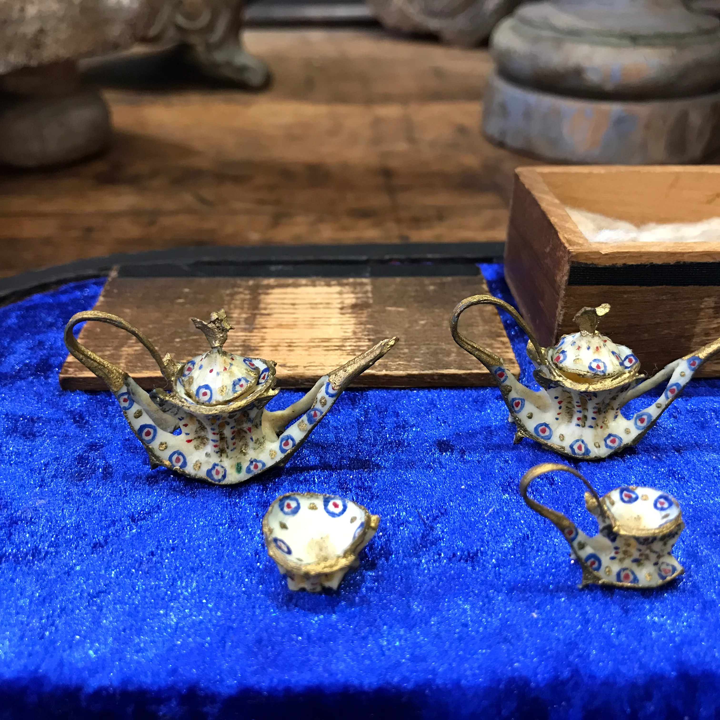 WWI Prisoner of War Fish Bone Vertebrae Tea Set - Image 4