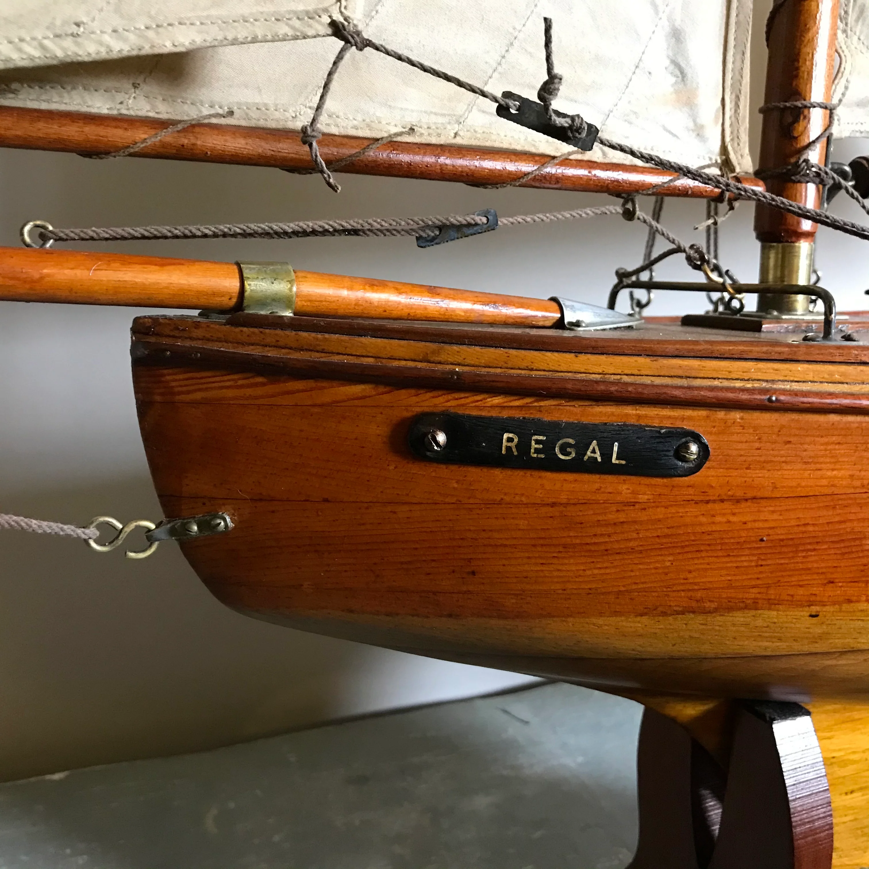 Rare North Wales Evans of Llandudno Pond Yacht “REGAL” c.1936-38 - Image 15